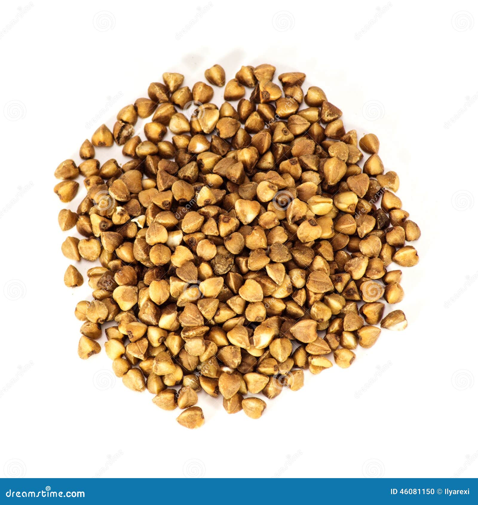 Buckwheat in closeup stock photo. Image of brown, breakfast 46081150