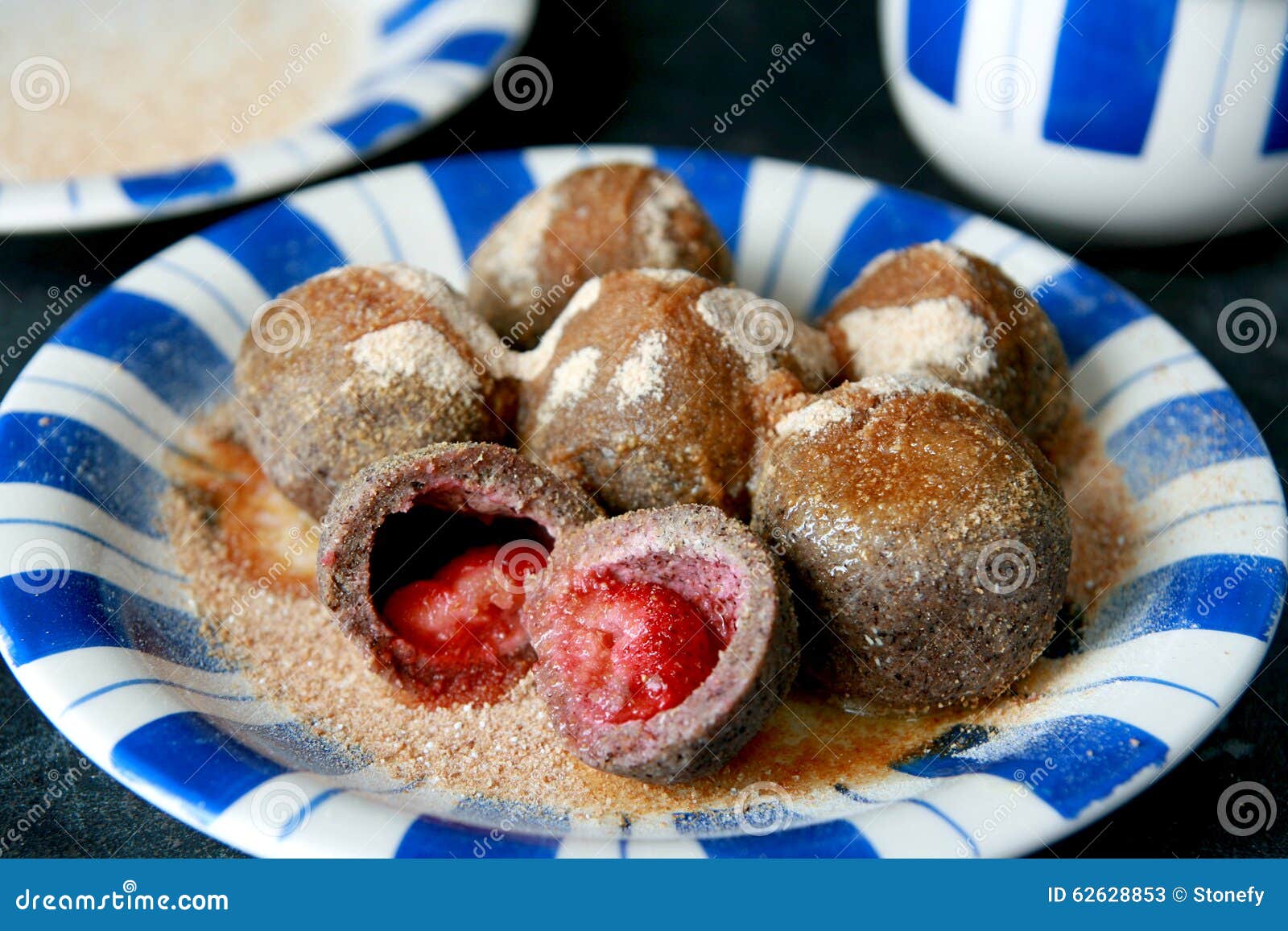 Buckwheat dumplings stock image. Image of strawberries 62628853