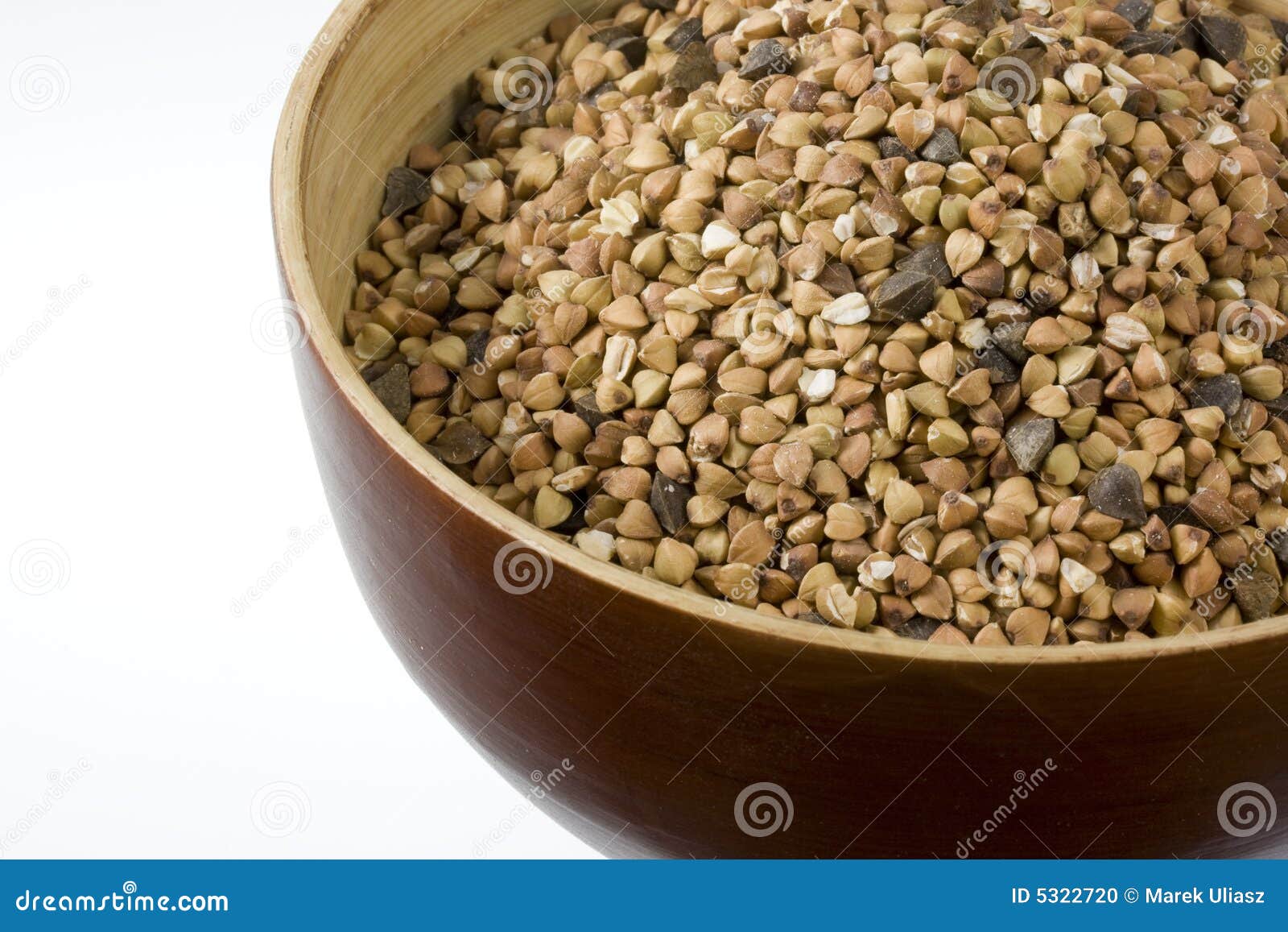 Buckwheat (kasha), Toasted Whole Grain Stock Photo Image of wooden