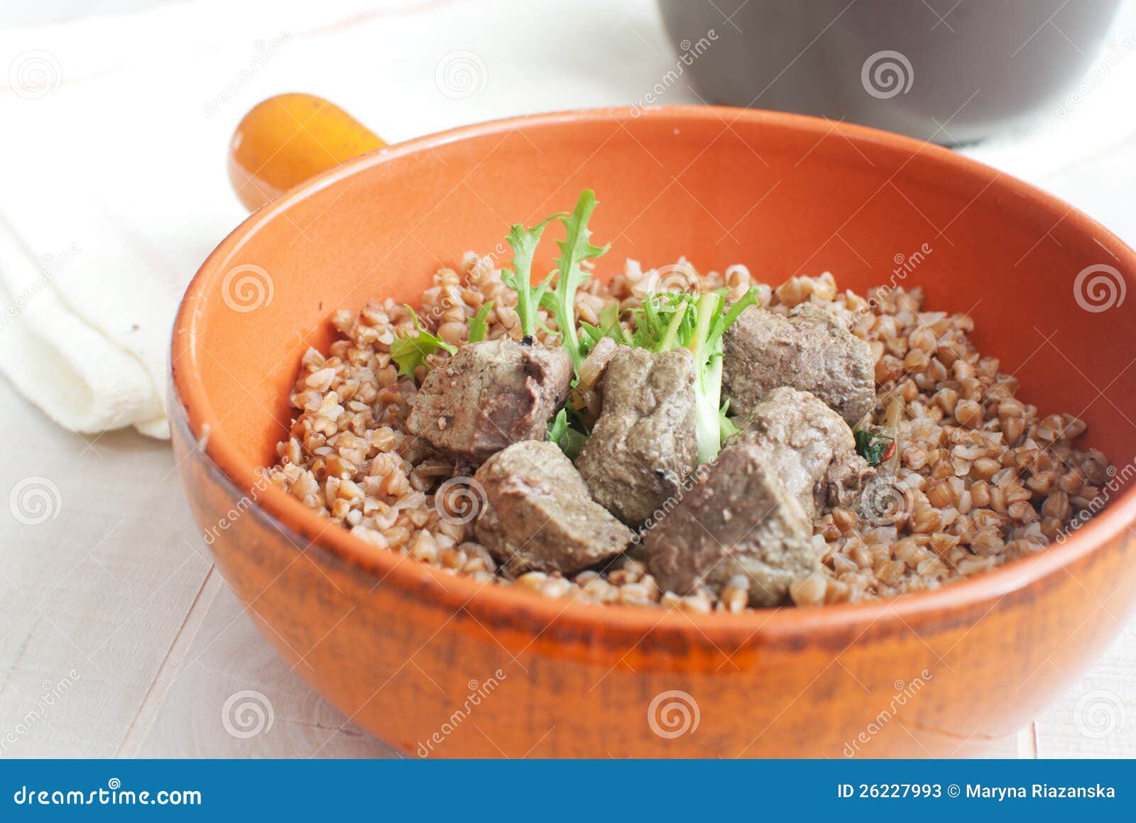 Buckwheat with Liver Pieces Stock Image Image of lamb, cuisine 26227993
