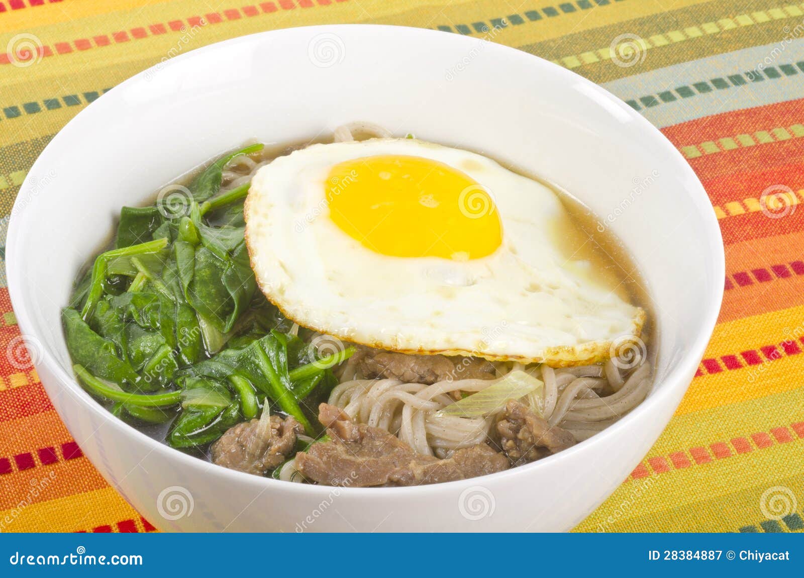 Buckwheat Noodle Soup with Egg and Beef Stock Image Image of buckwheat, healthy 28384887