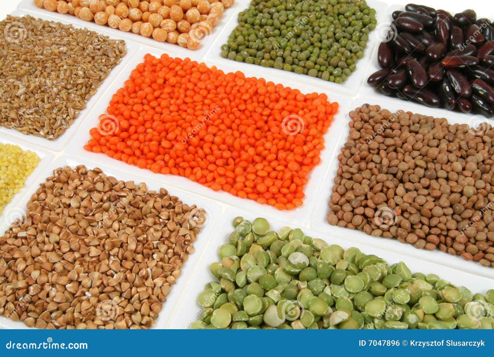 Buckwheat, peas, beans stock photo. Image of colours, choice 7047896
