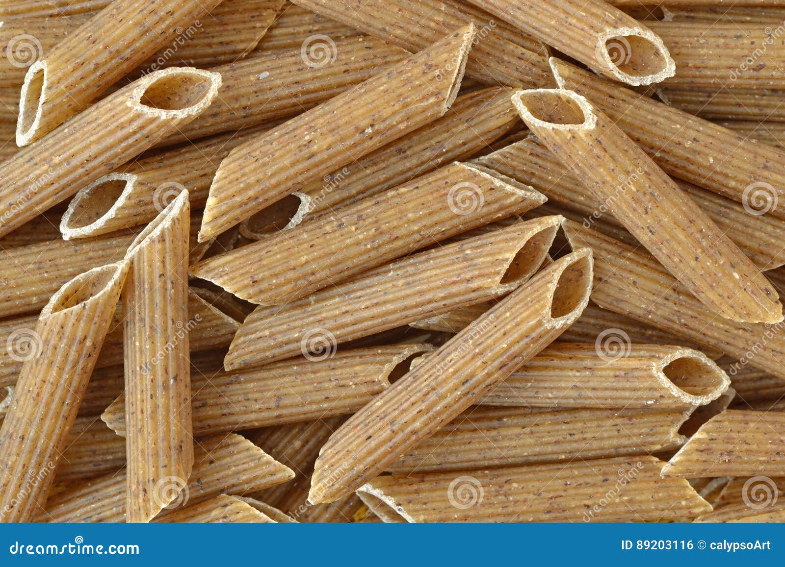 Buckwheat penne pasta stock photo. Image of background 89203116