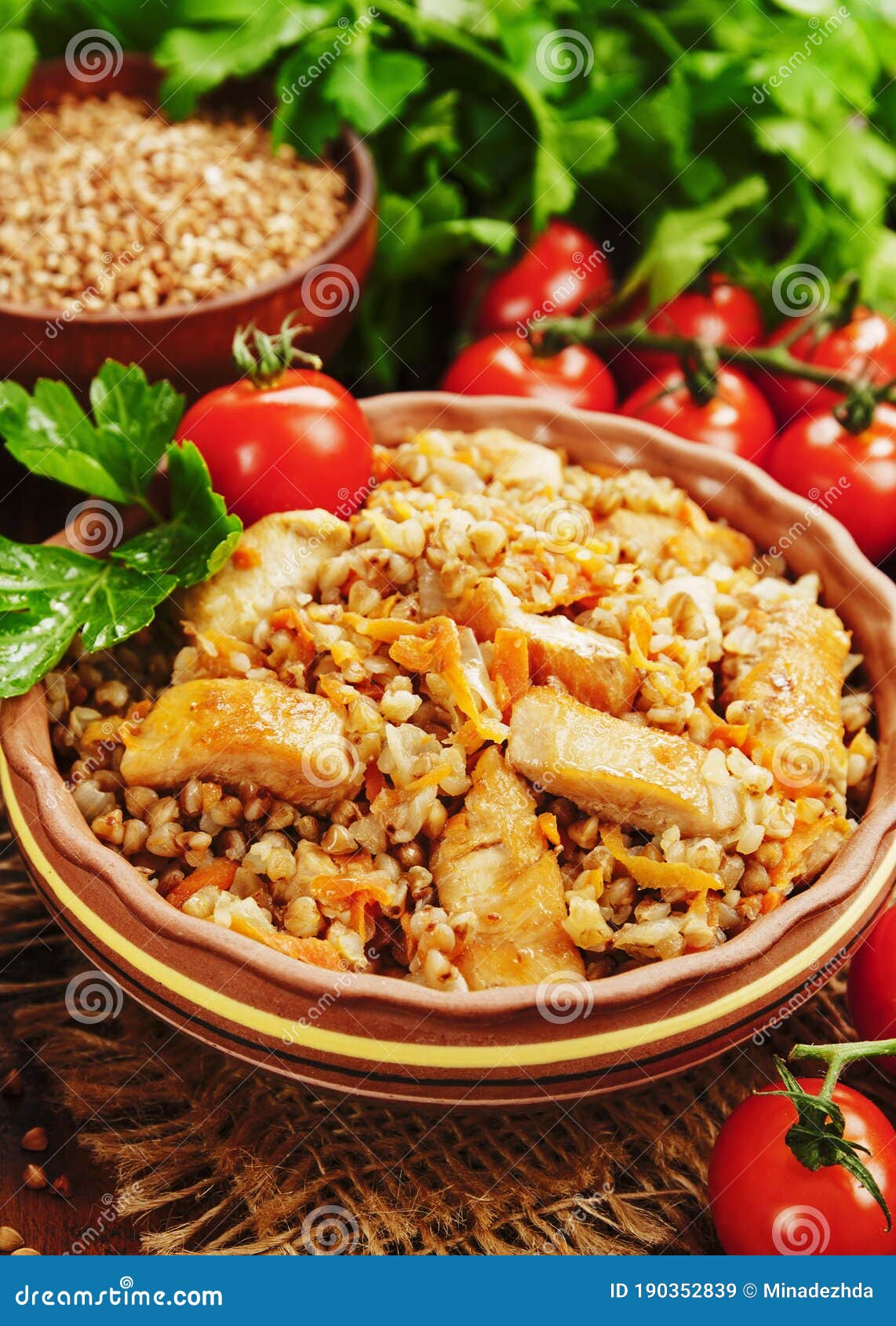 Buckwheat Porridge with Meat Stock Image Image of meal, gourmet