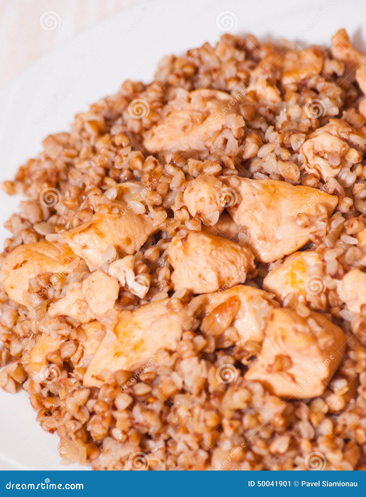 Buckwheat Porridge with Meat Stock Image Image of brown, diet 50041901