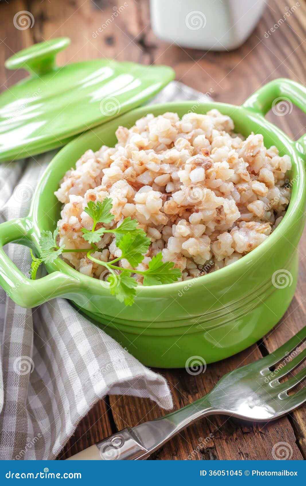 Buckwheat porridge stock image. Image of dinner, groats 36051045