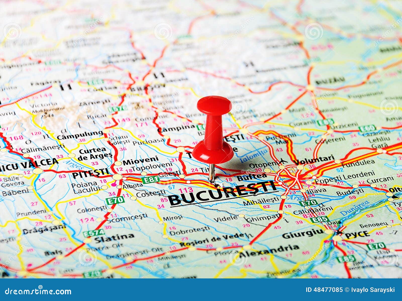 bucuresti ,romania map