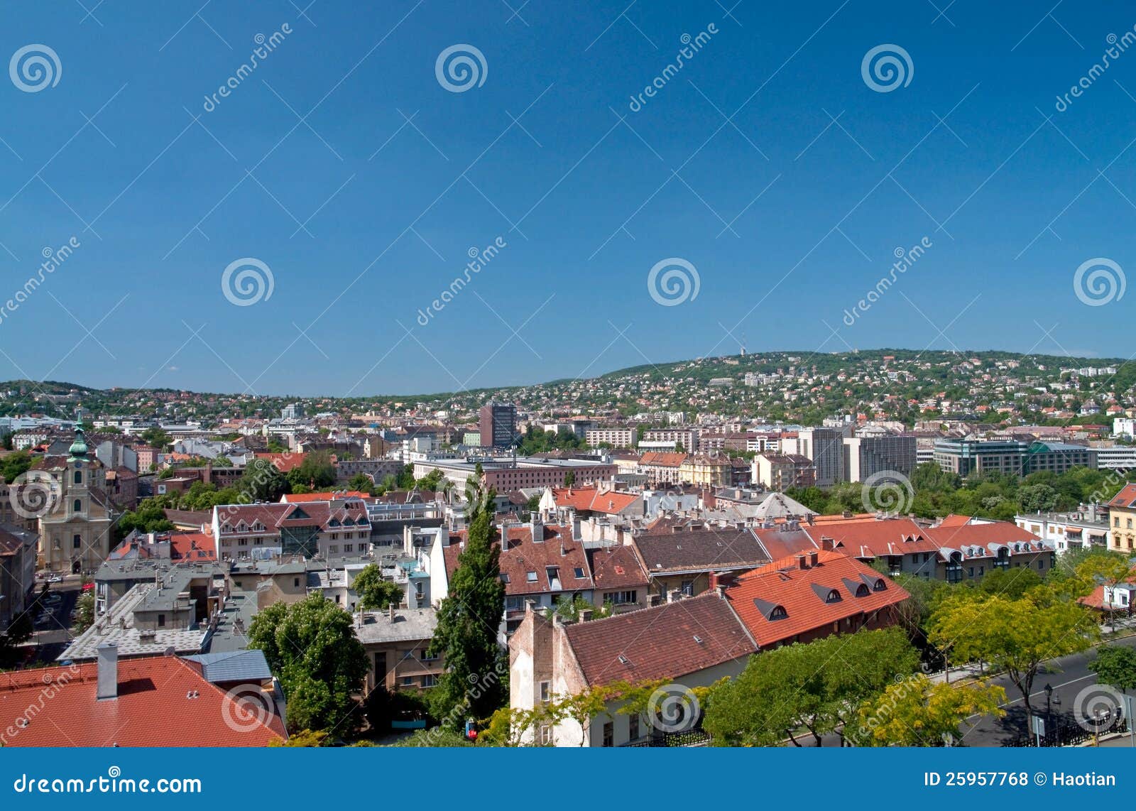 Buda Hills stock photo. Image of terrain, real, houses 25957768