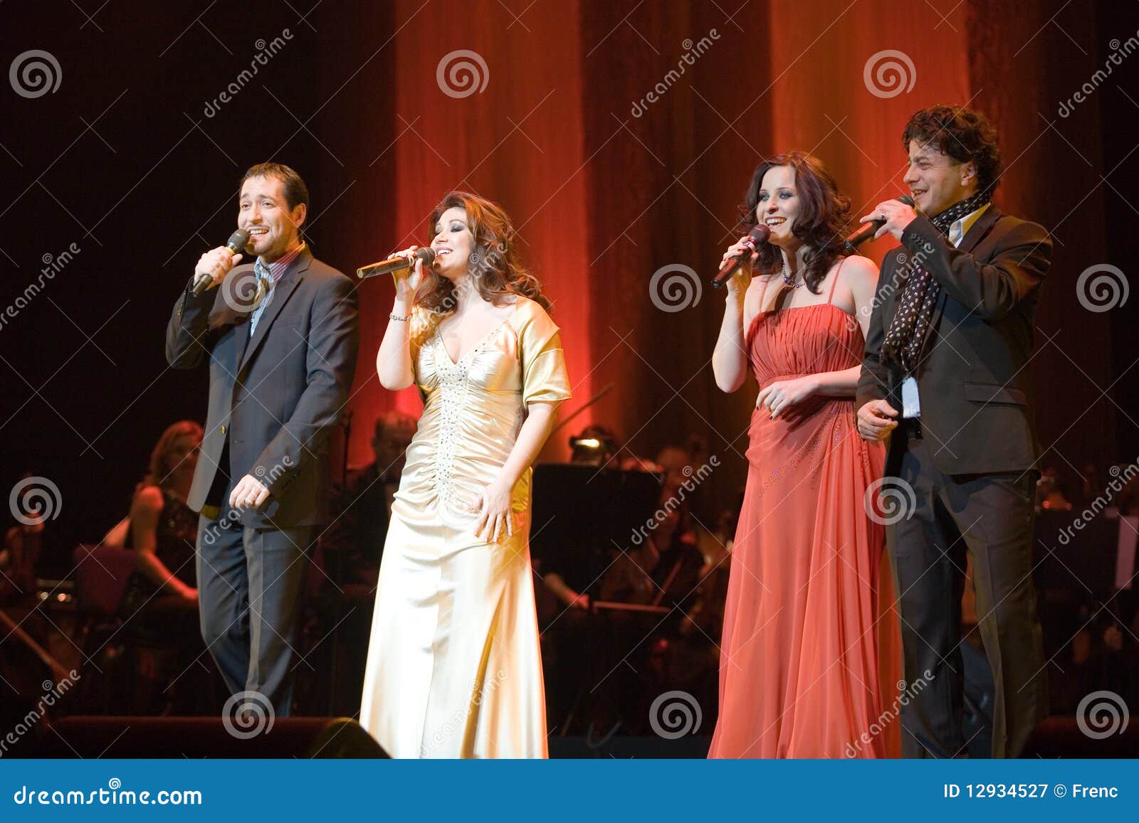 BUDAPEST Cotton Club Singers Band Performs Editorial Photography