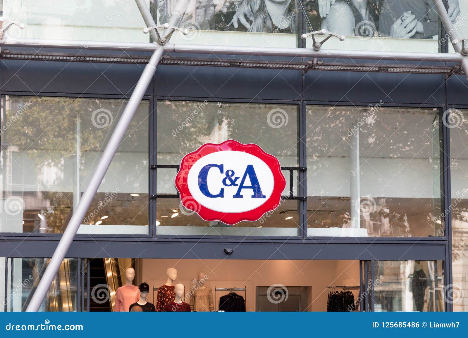 Budapest/hungary-28.08.18 : C&a Boutique Clothing Line Front Store ...