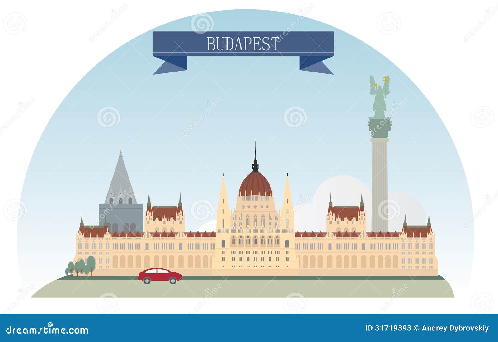 Budapest Cartoon Vector 31719393