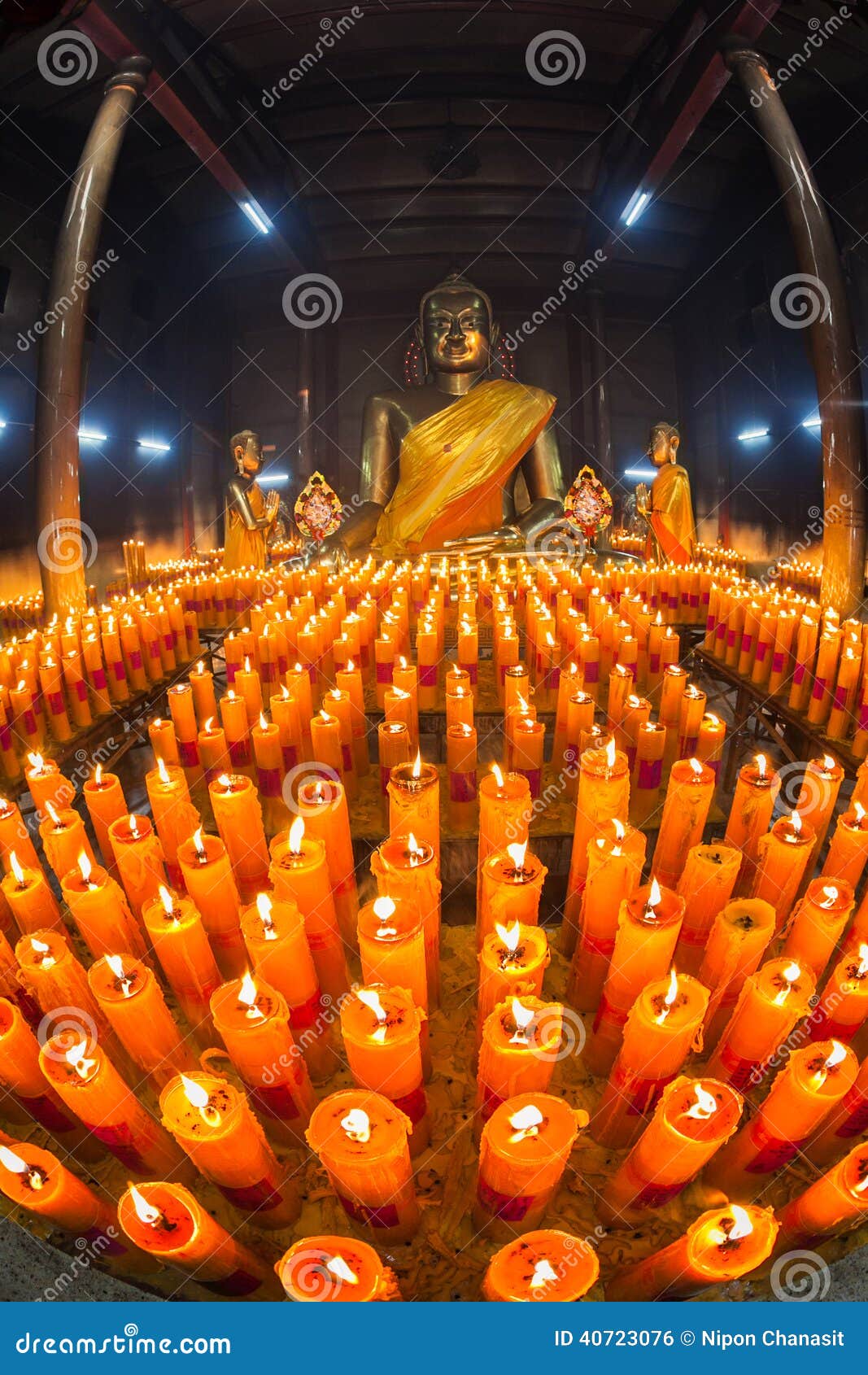 Buddha with Candle stock photo. Image of light, peaceful 40723076