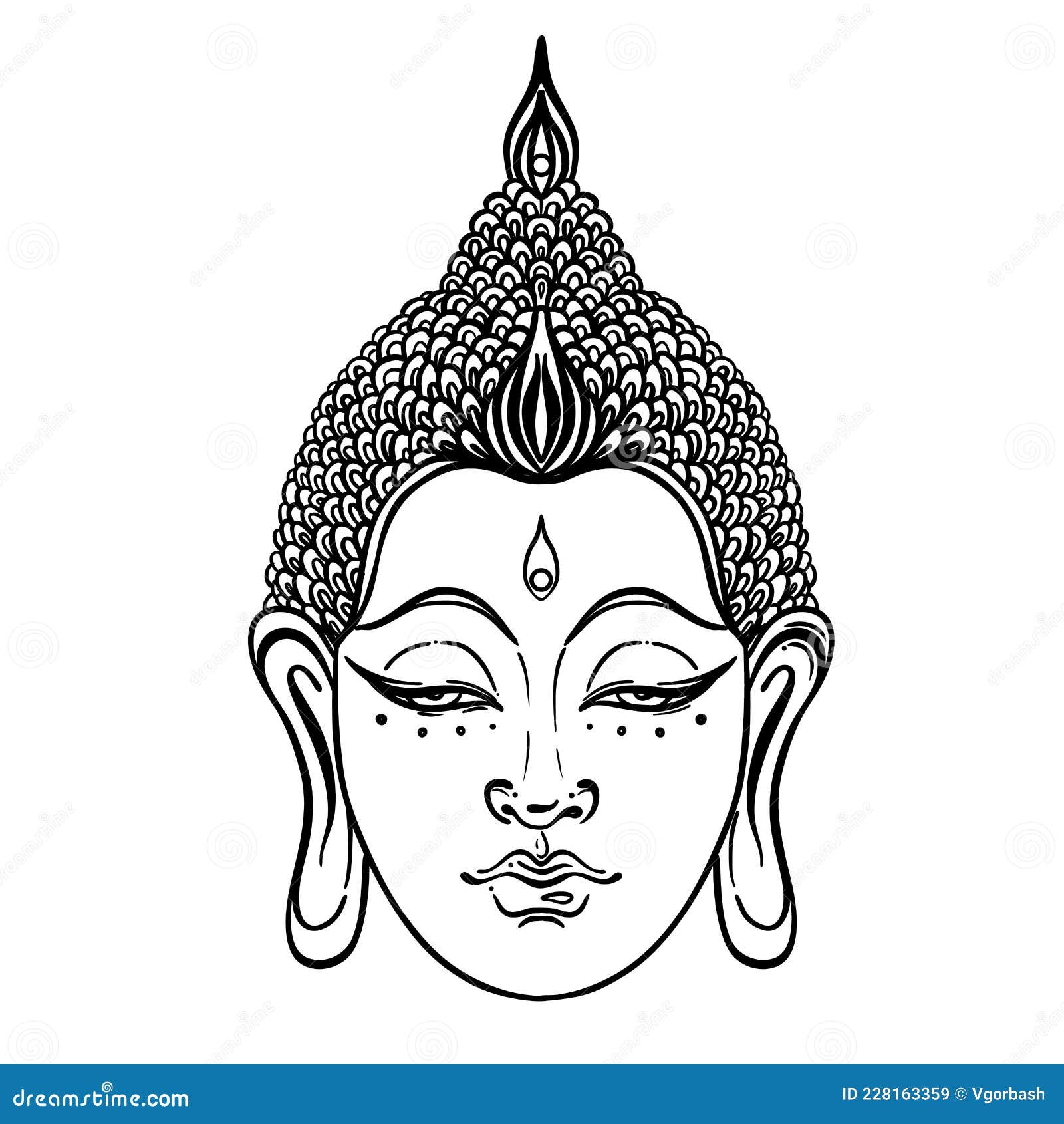 Buddha Face Ink Drawing Stock Illustrations  34 Buddha Face Ink Drawing  Stock Illustrations Vectors  Clipart  Dreamstime