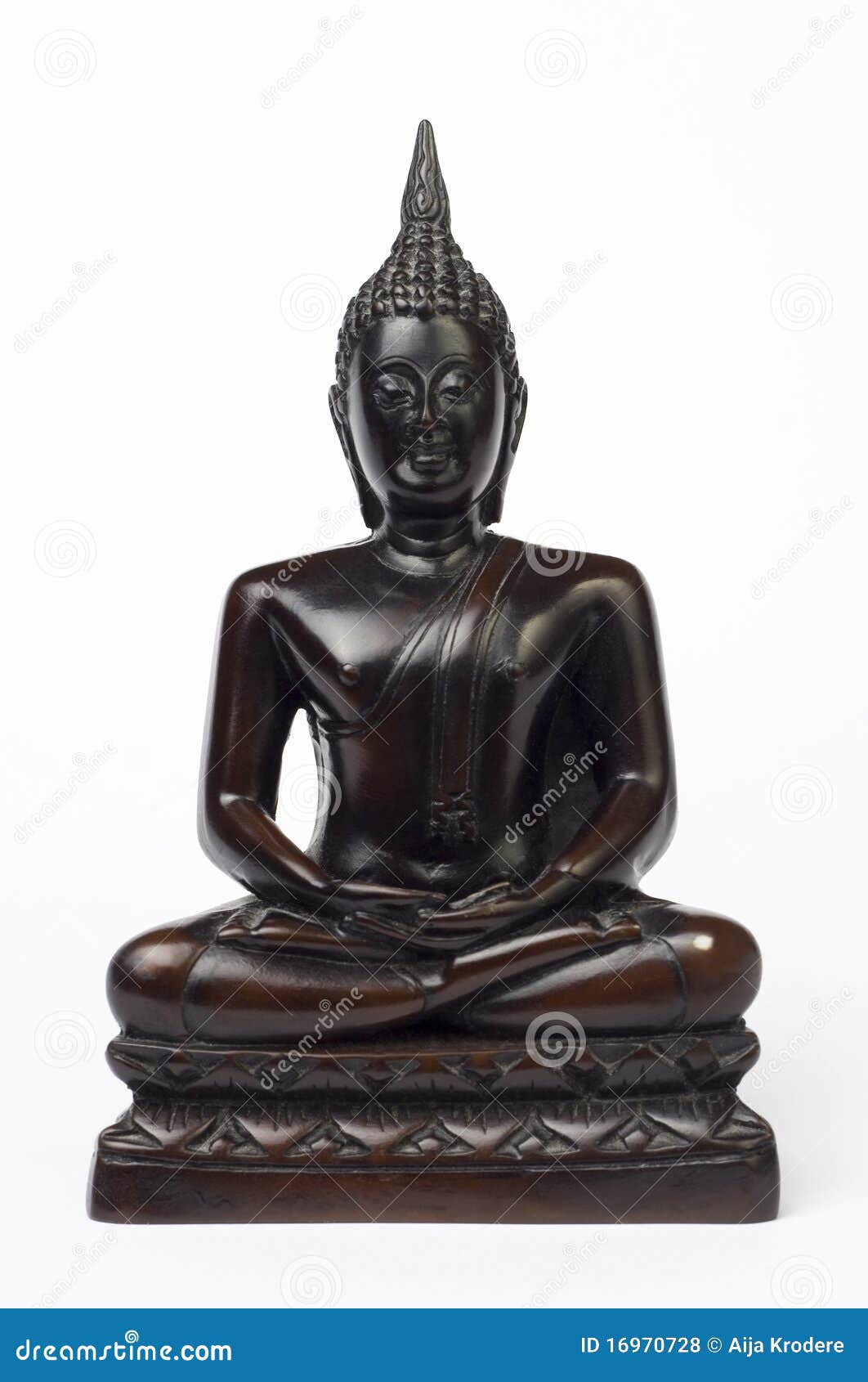 Buddha Figure In Lotus Flower RoyaltyFree Stock Photography