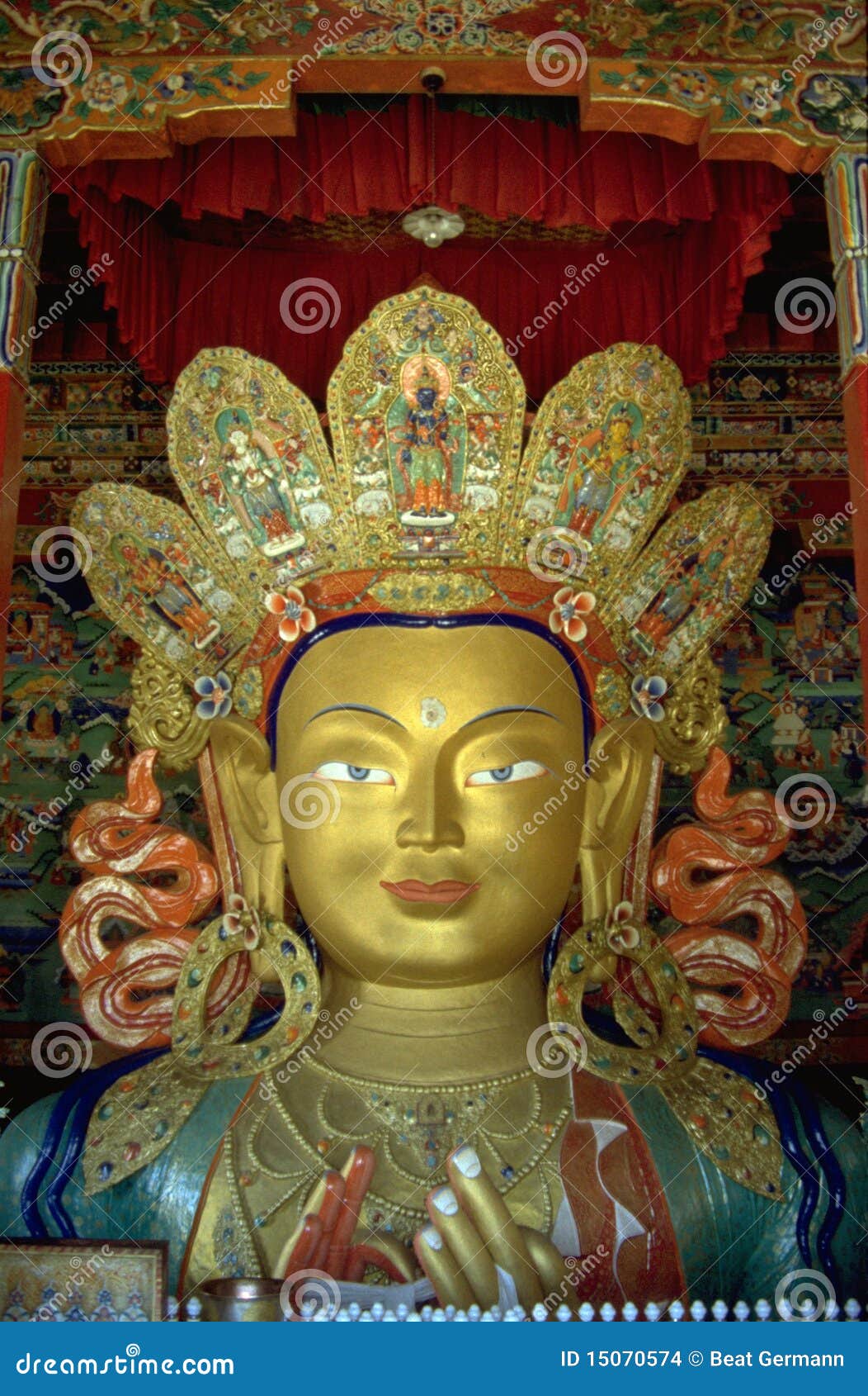 buddha maytraya, thikse, ladakh, india