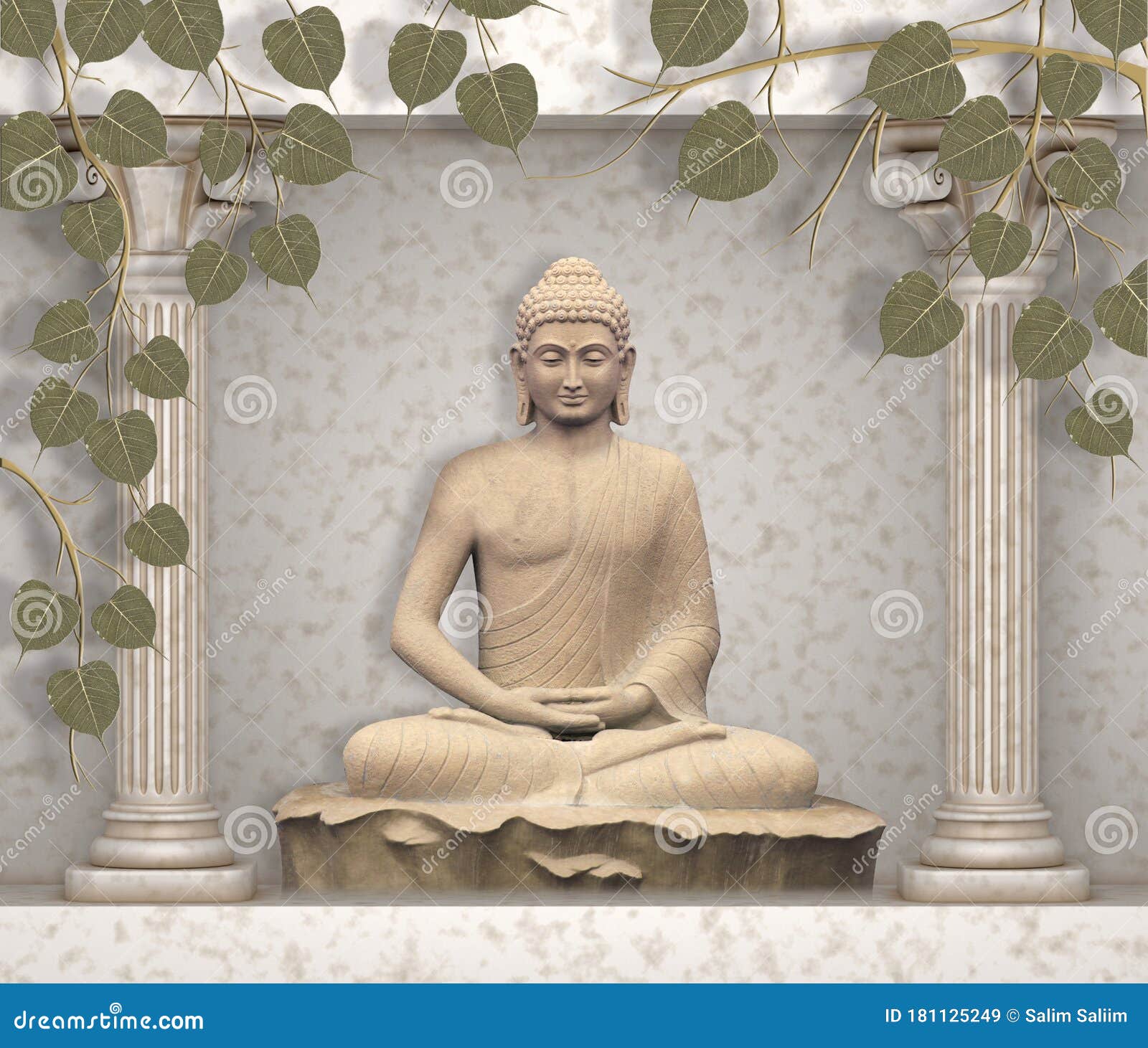 Buddha Ji real 3D acrylic moorti, Home