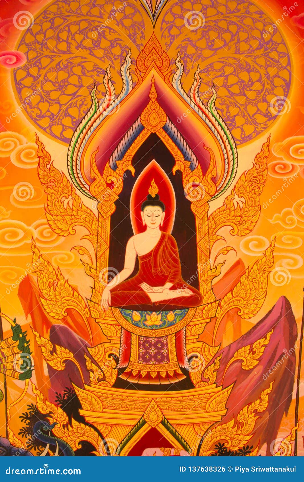 Buddhas Biography Painting Stock Photo Image Of Paint - 