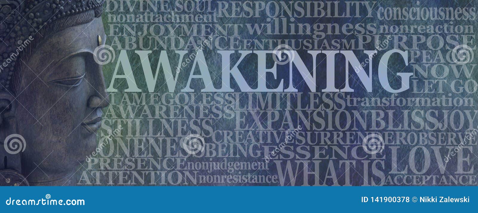 buddha spiritual awakening word tag cloud