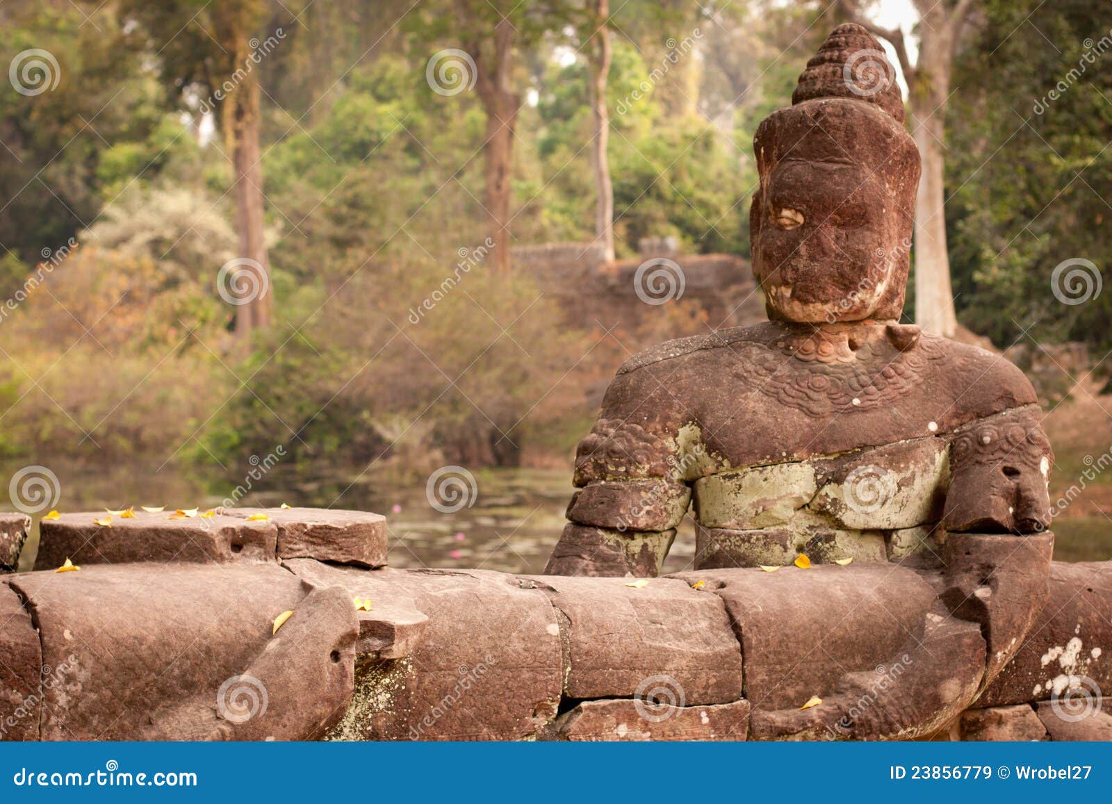 buddha statue, angkor, cambodia