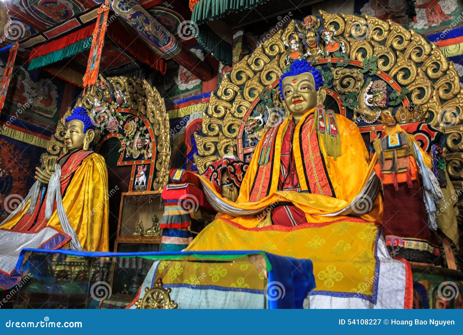 Buddha Statue in Kharkhorin Erdenzuu Monastery, Mongolia Editorial