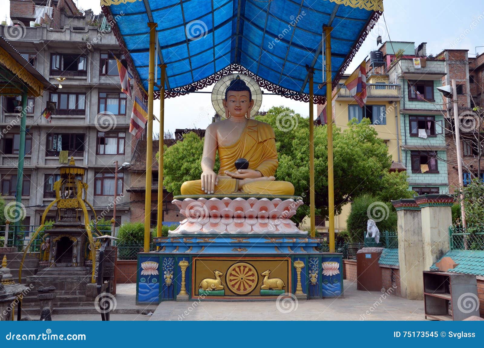Buddha Statue in Patan, Nepal Stock Image Image of nepal, religion