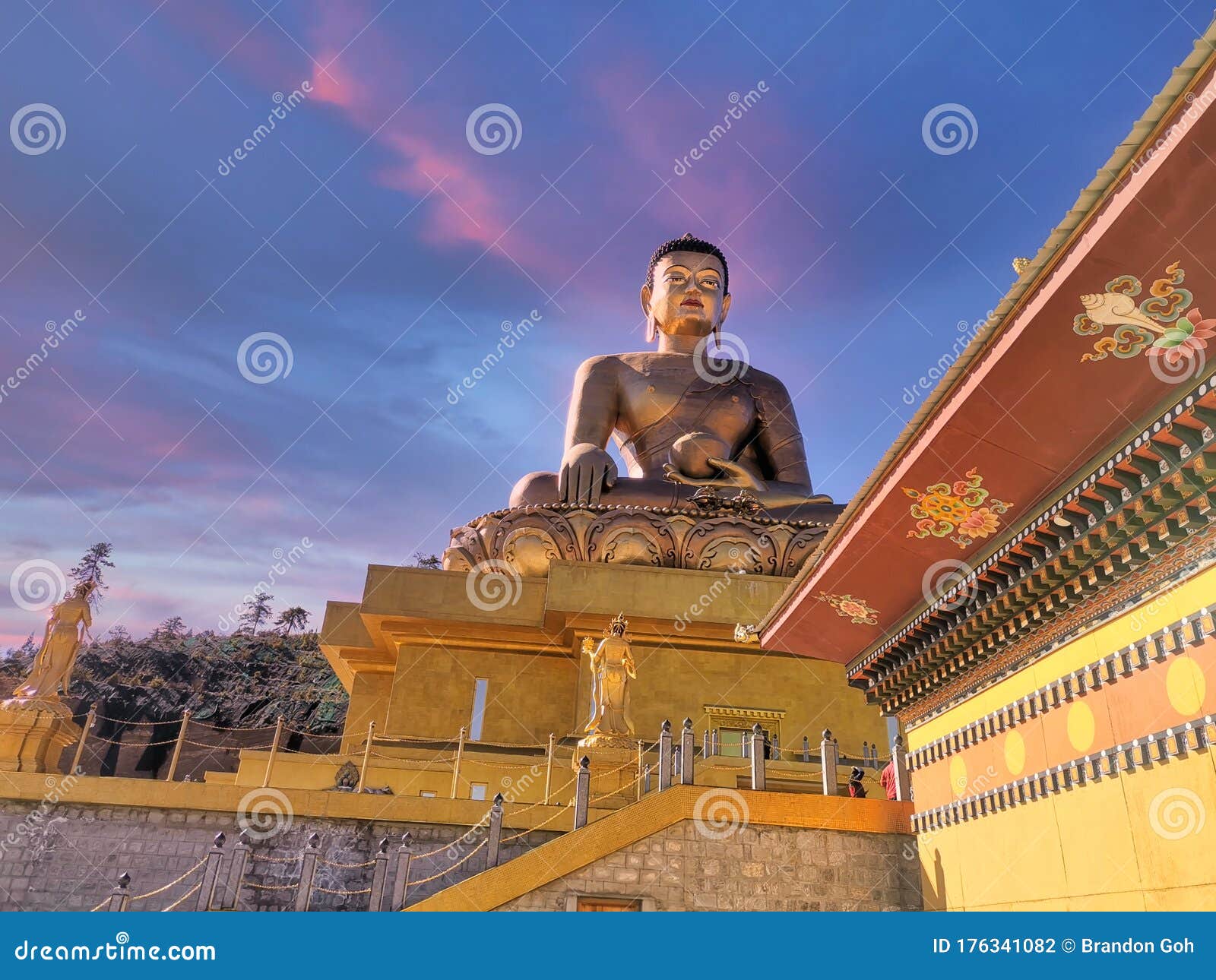buddha statue upwards view