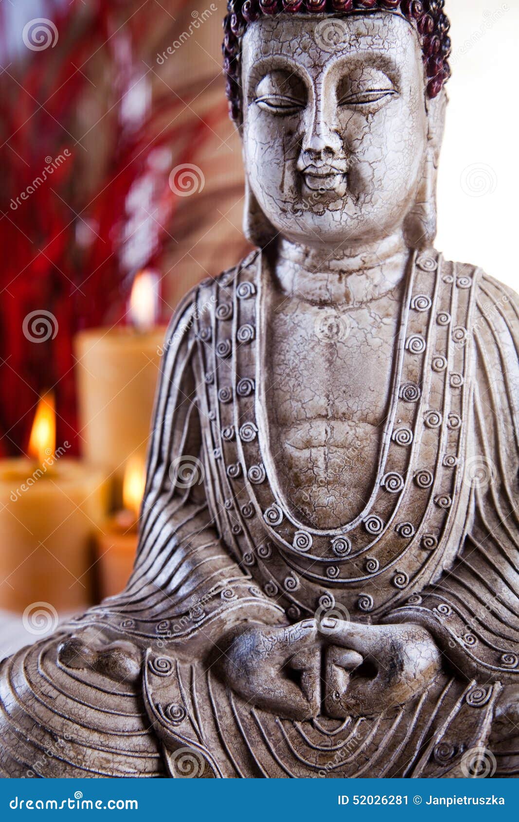 Buddha Statue, Vivid Colors, Natural Tone Stock Image Image of