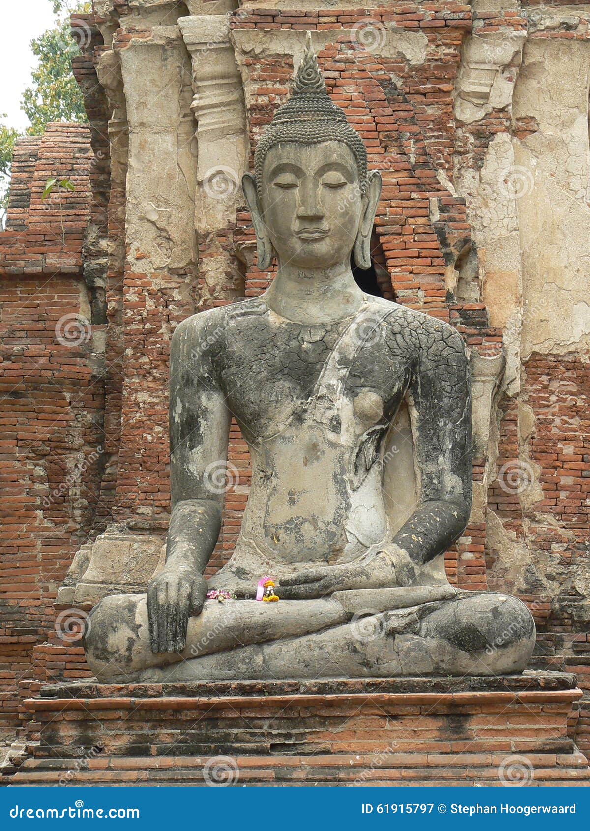 buddha statue, wat maha that temple, ayutthaya, thailand