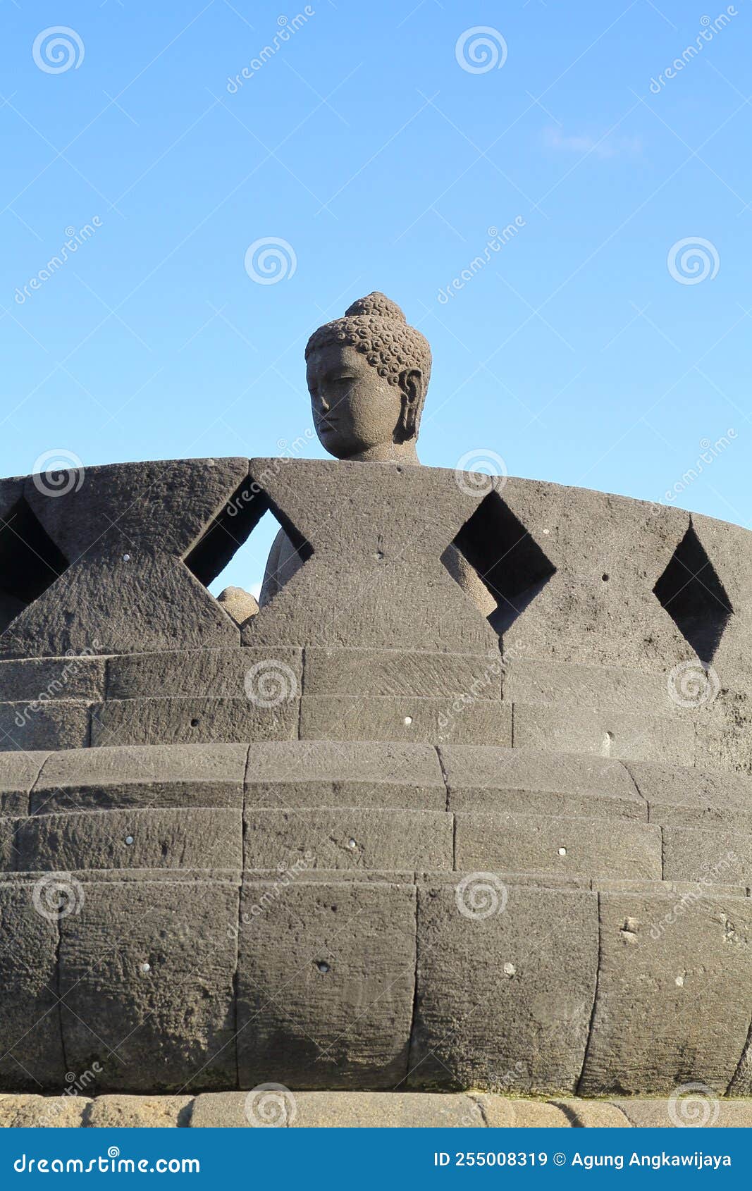 buddha stone carving abodes borobudur temple
