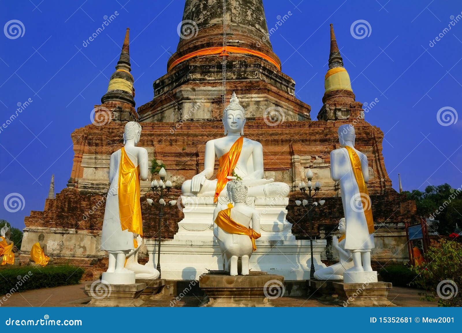 Buddha Symbol, Watyaichaimongkol, Thailand Stock Image - Image of