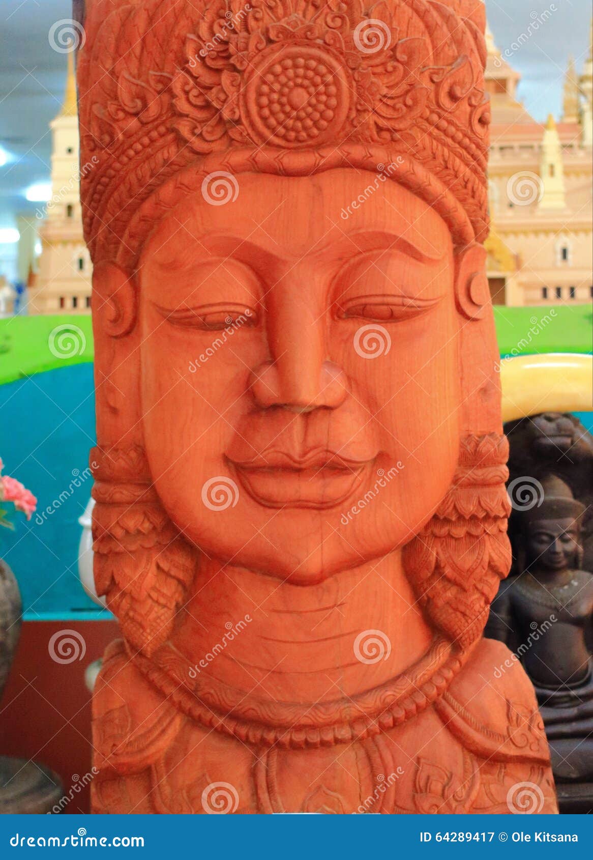 Buddha Wood Carving Royalty-Free Stock Photography | CartoonDealer.com ...