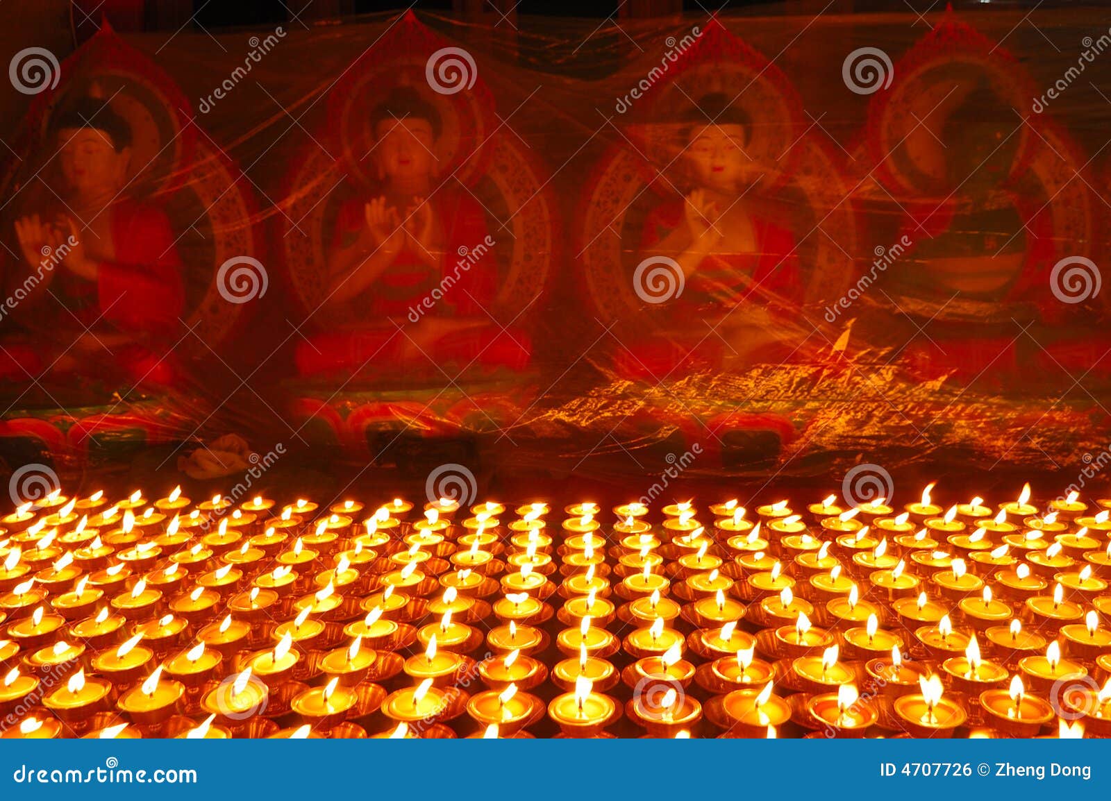 buddhist butter lamps