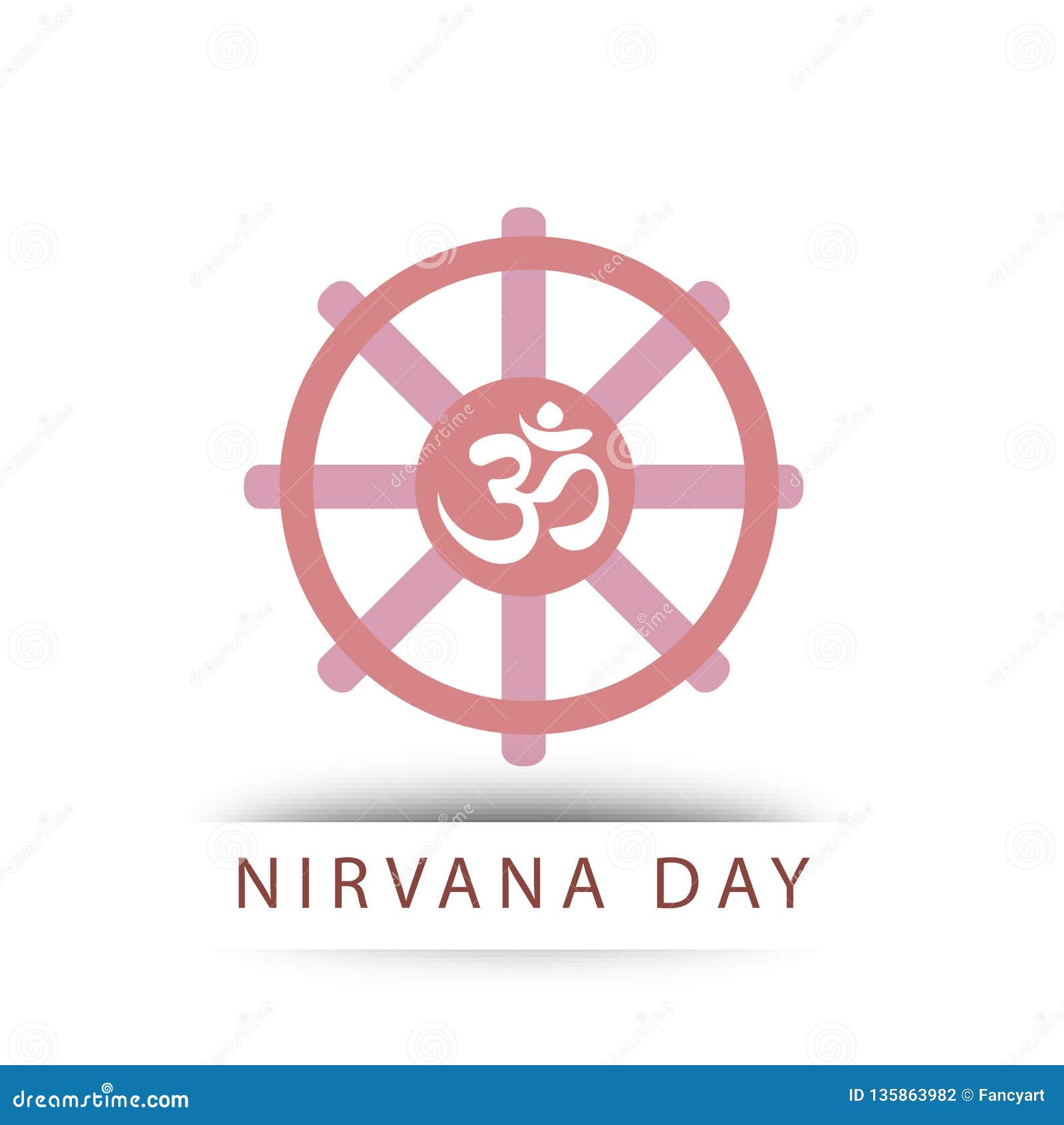Buddhist Celebration of Nirvana Day Stock Vector Illustration of