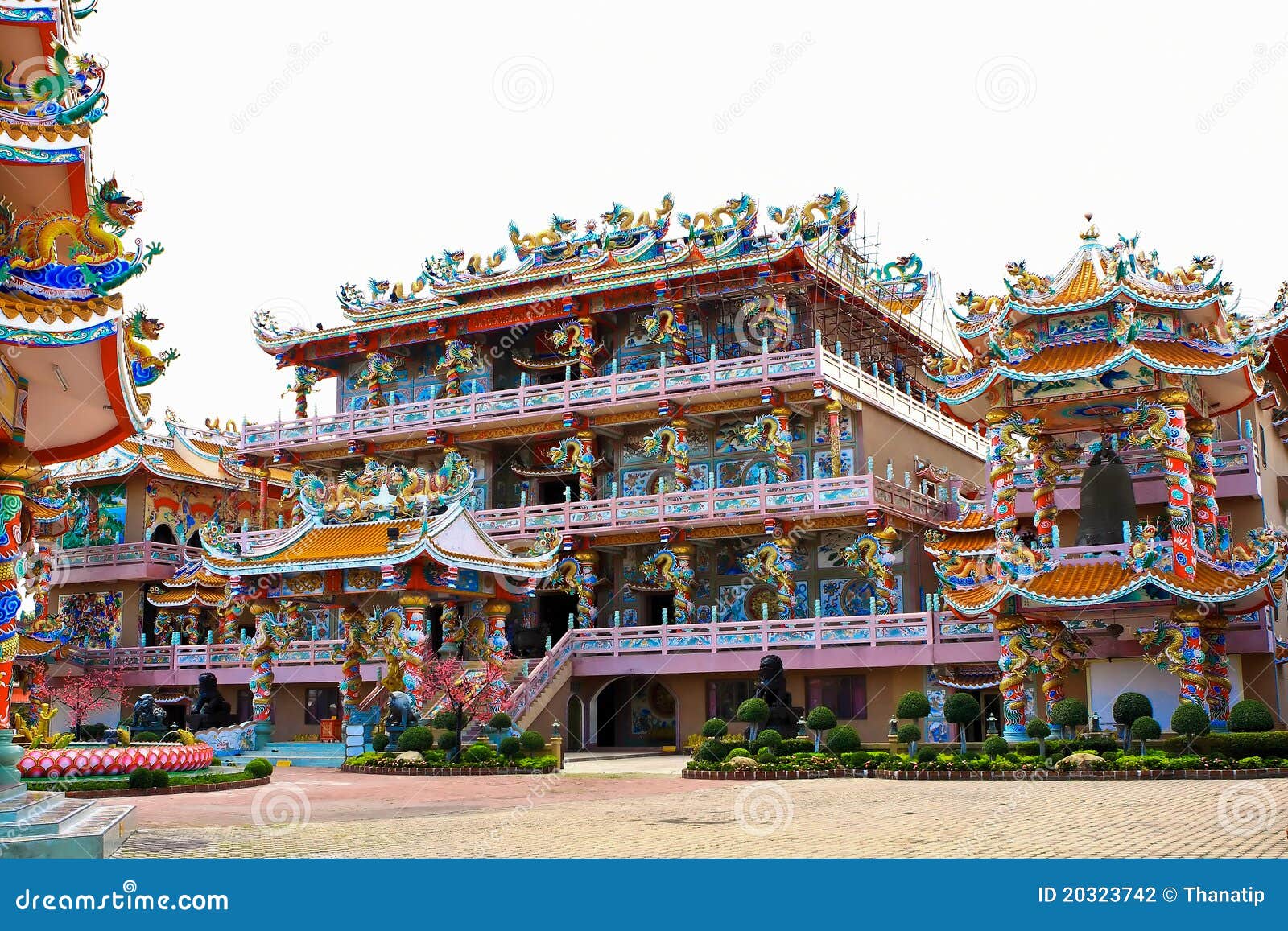 Buddhist Chinese Temple stock photo. Image of ancient - 20323742