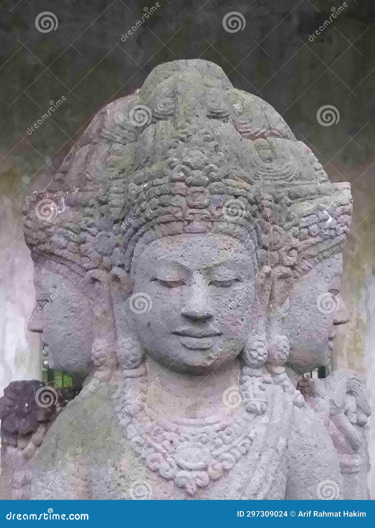 Buddhist head stock photo. Image of relief, buddhist 297309024