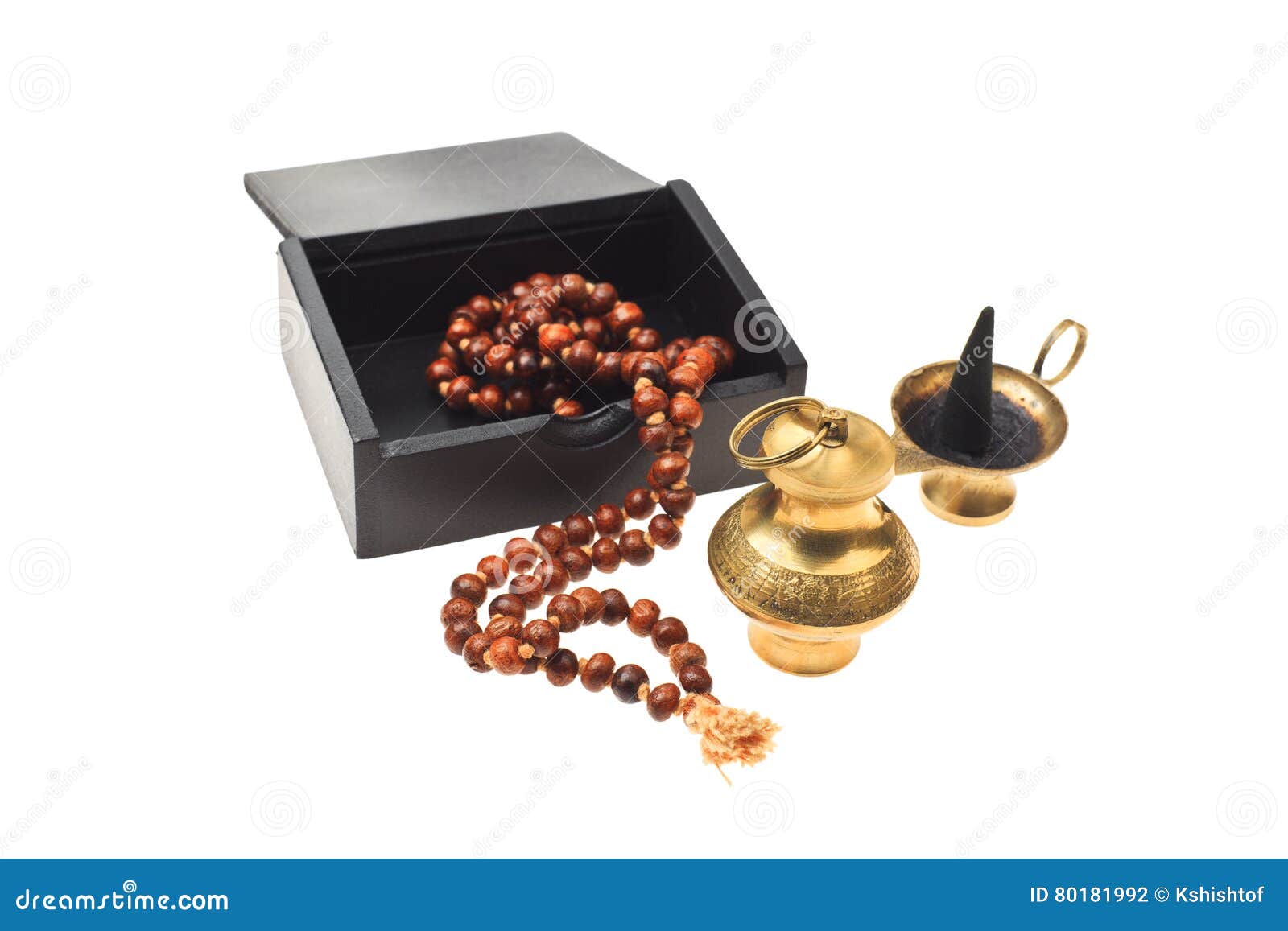 Buddhist or Hindu Accessories for Meditation Stock Photo - Image of ...