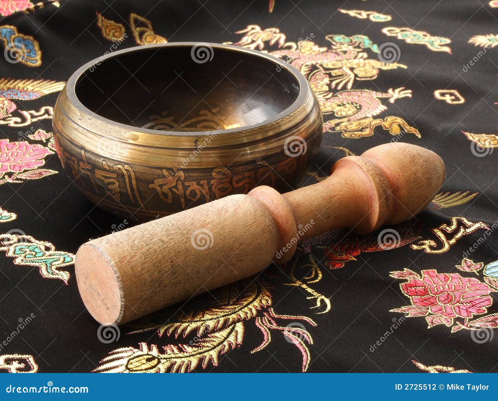 Buddhist singing bowl stock photo. Image of vibrating 2725512