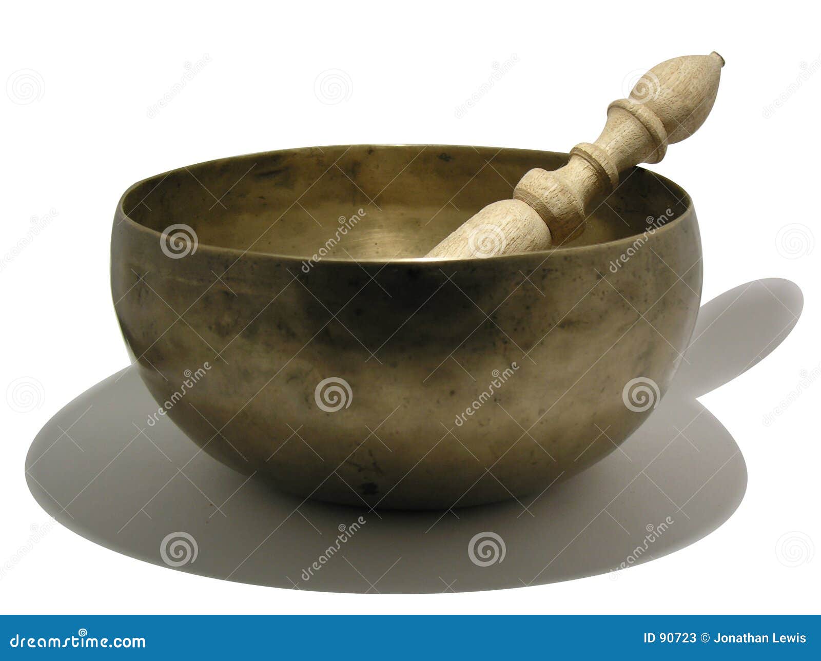 A Buddhist singing bowl stock image. Image of tibetan, instrumentation