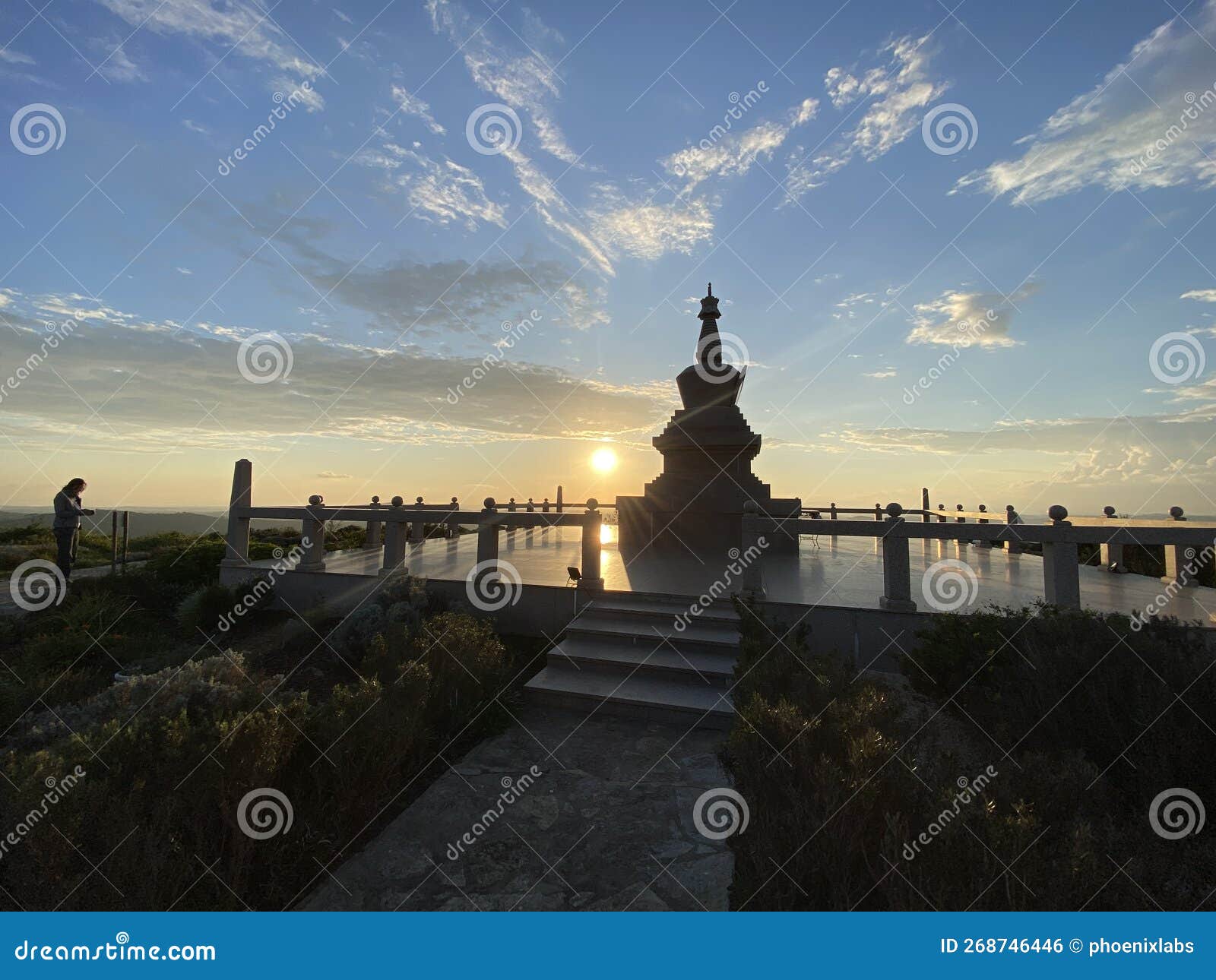 buddhist stupa in salir, algarve, south of portugal