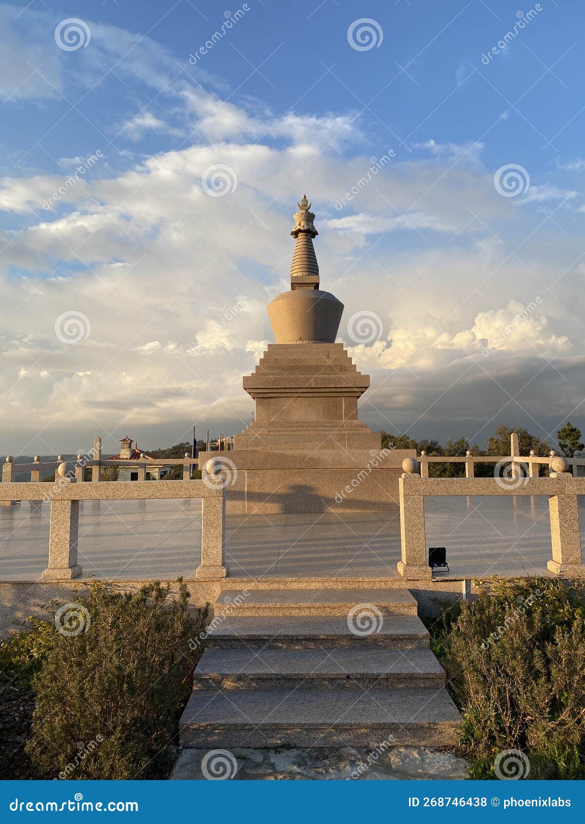 buddhist stupa in salir, algarve, south of portugal