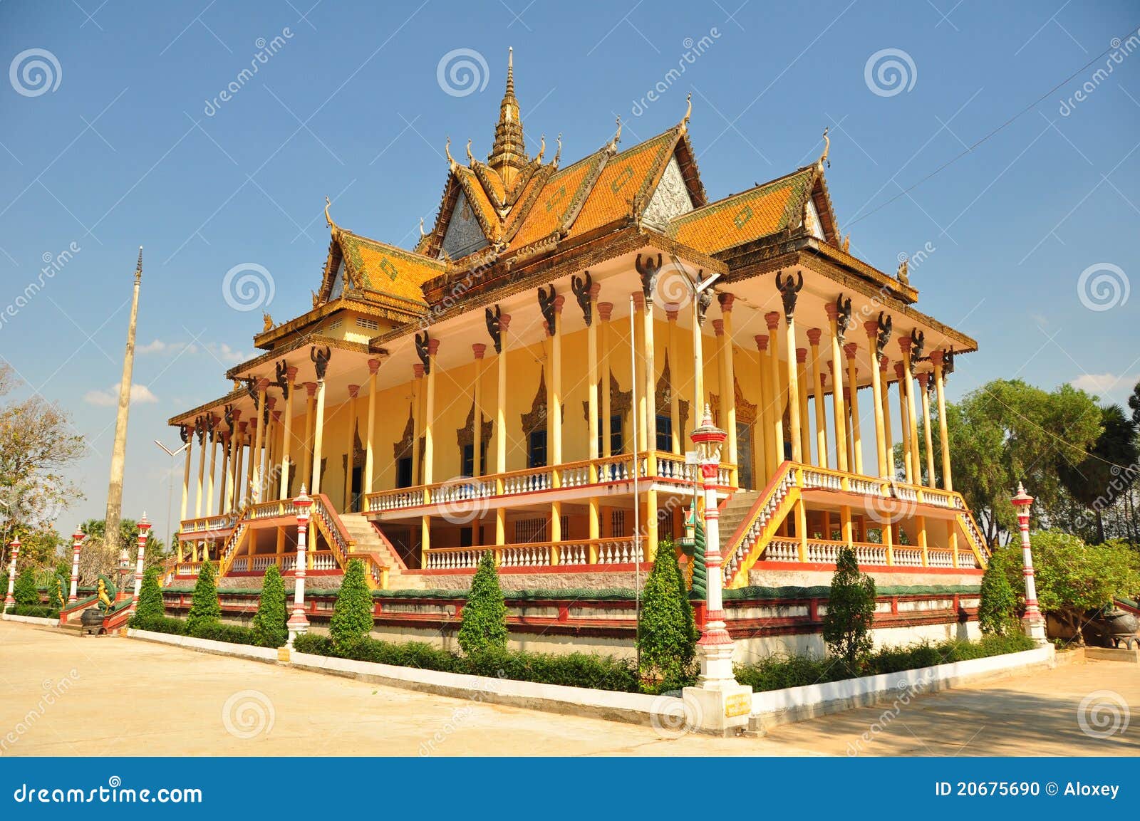 Buddhist temple, cambodia stock photo. Image of cambodia 20675690