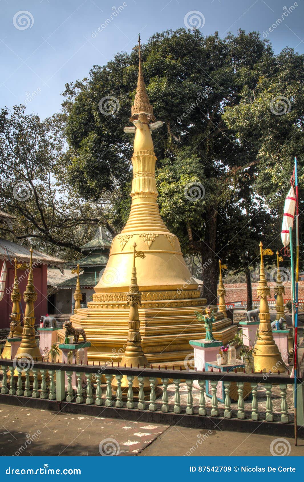 Buddhist Temple on Maheskhali Island, Bangladesh Stock Image - Image of ...