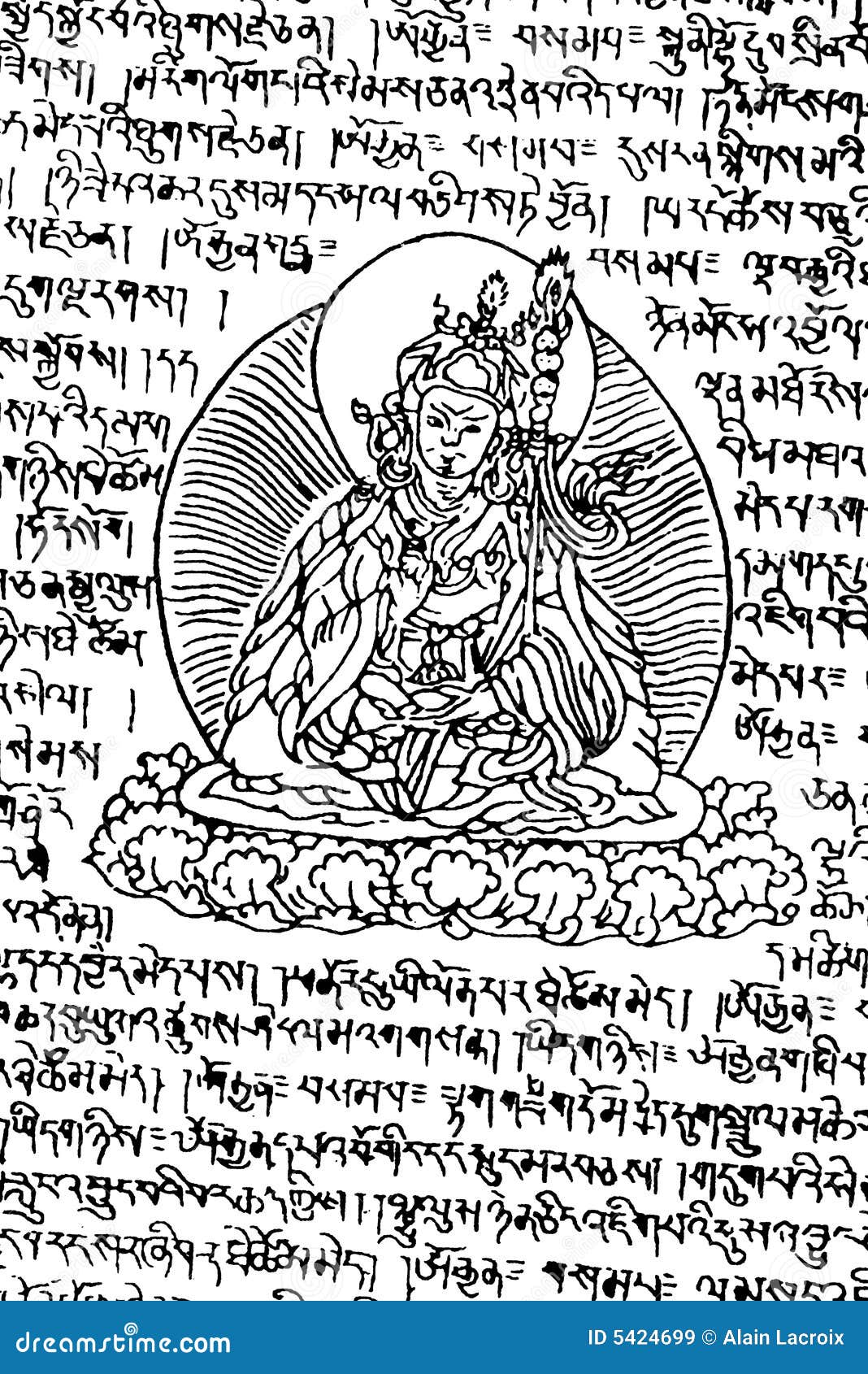 Buddhist Text Royalty Free Stock Images Image 5424699