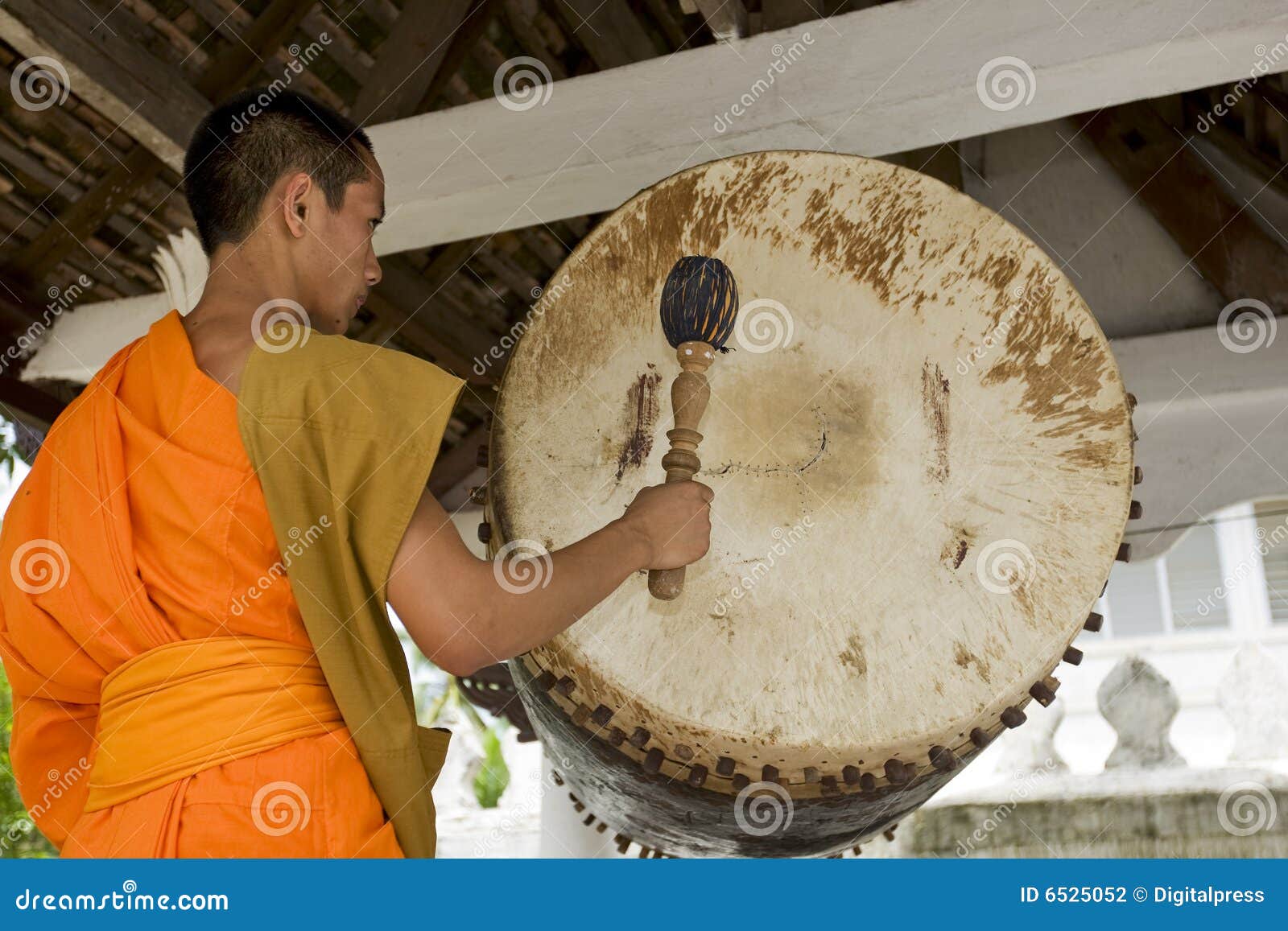 Buddhistic Monk in Luang Prabang, Laos Stock Photo - Image of prabang ...