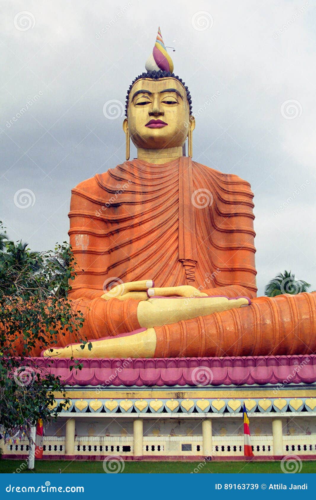 Buddhistisches Kloster, Weherehena, Sri Lanka Stockbild - Bild von