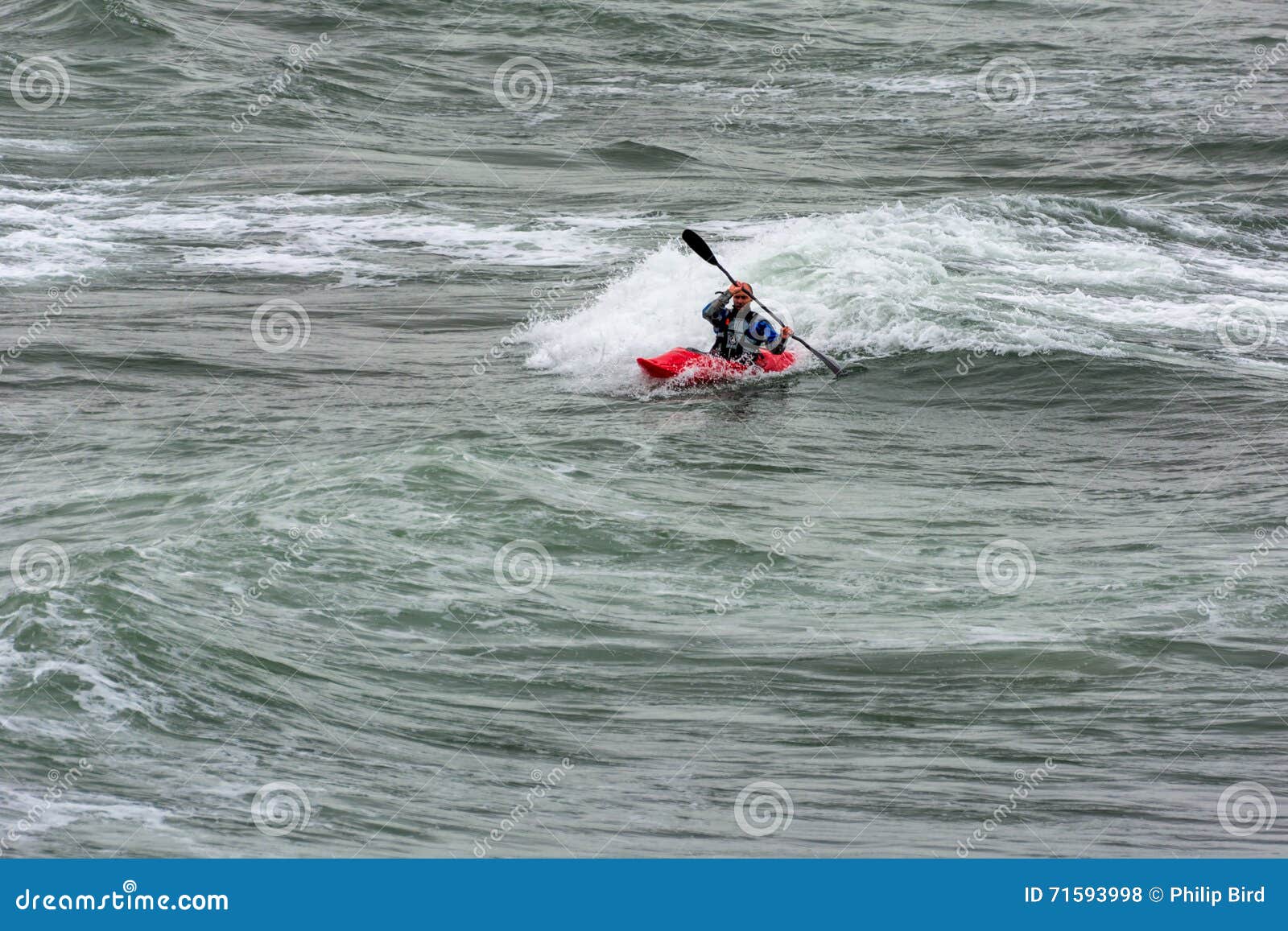 BUDE, CORNWALL/UK AUGUST 13 Kayaking in Bude on August 13, 2