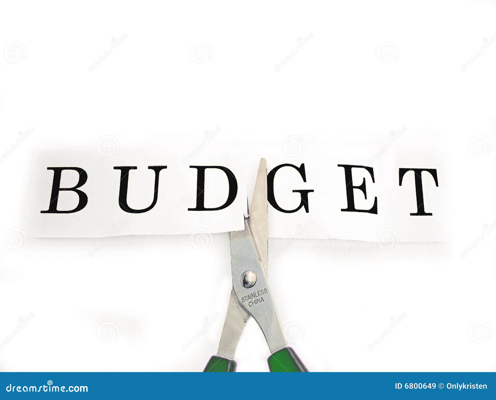 Budget Cut stock image. Image of financial, money, deal 6800649