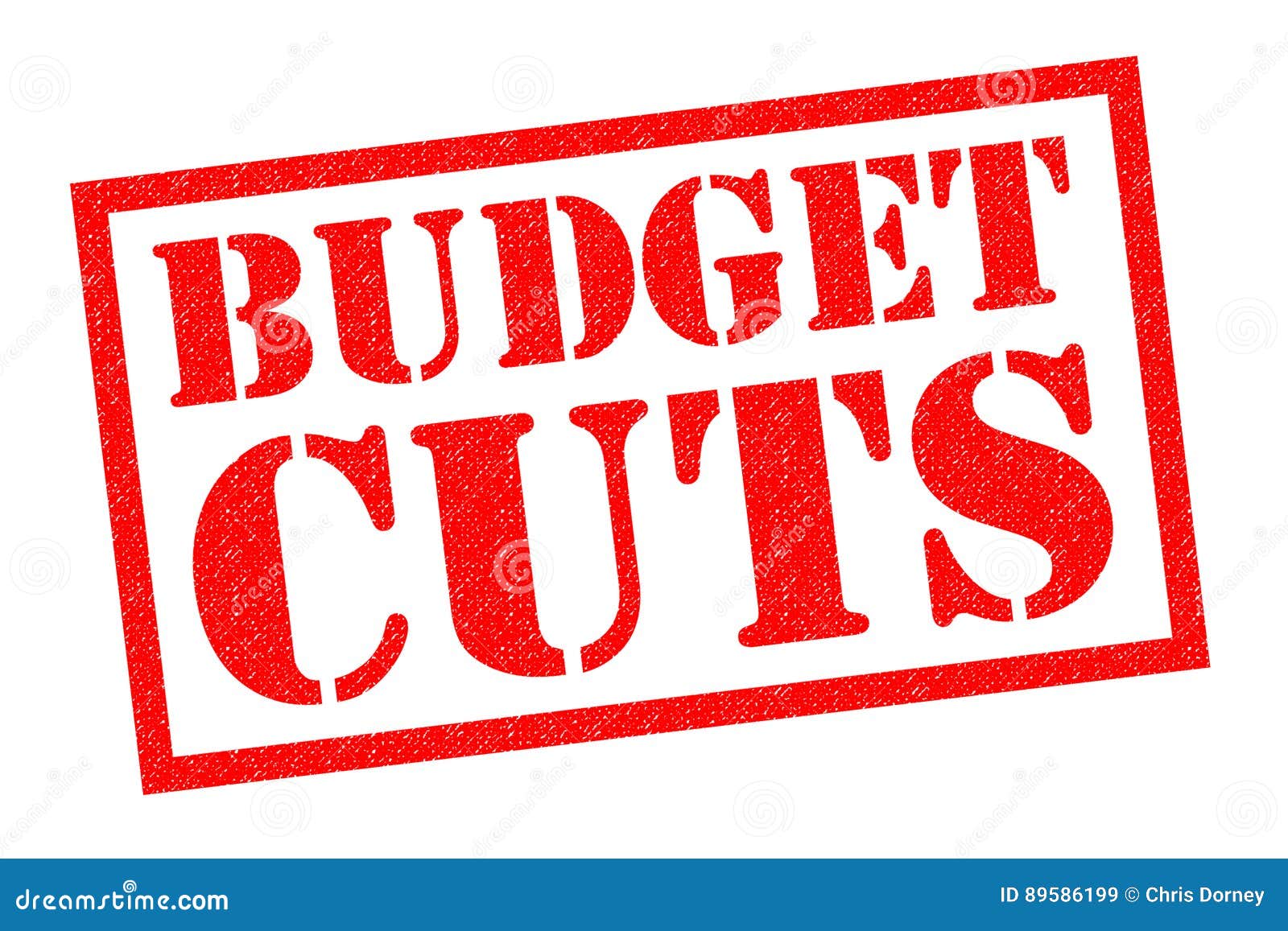 BUDGET CUTS Rubber Stamp stock illustration. Illustration of estimate