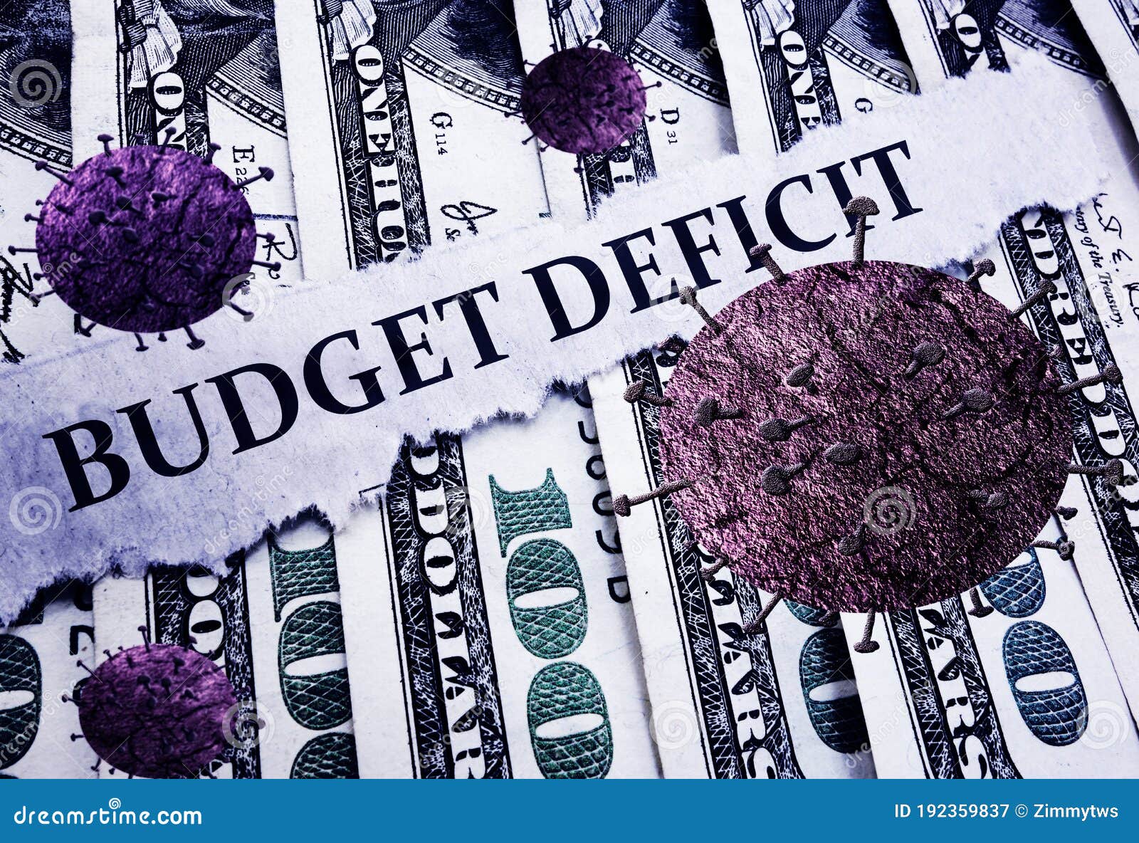 budget deficit news and coronavirus on money