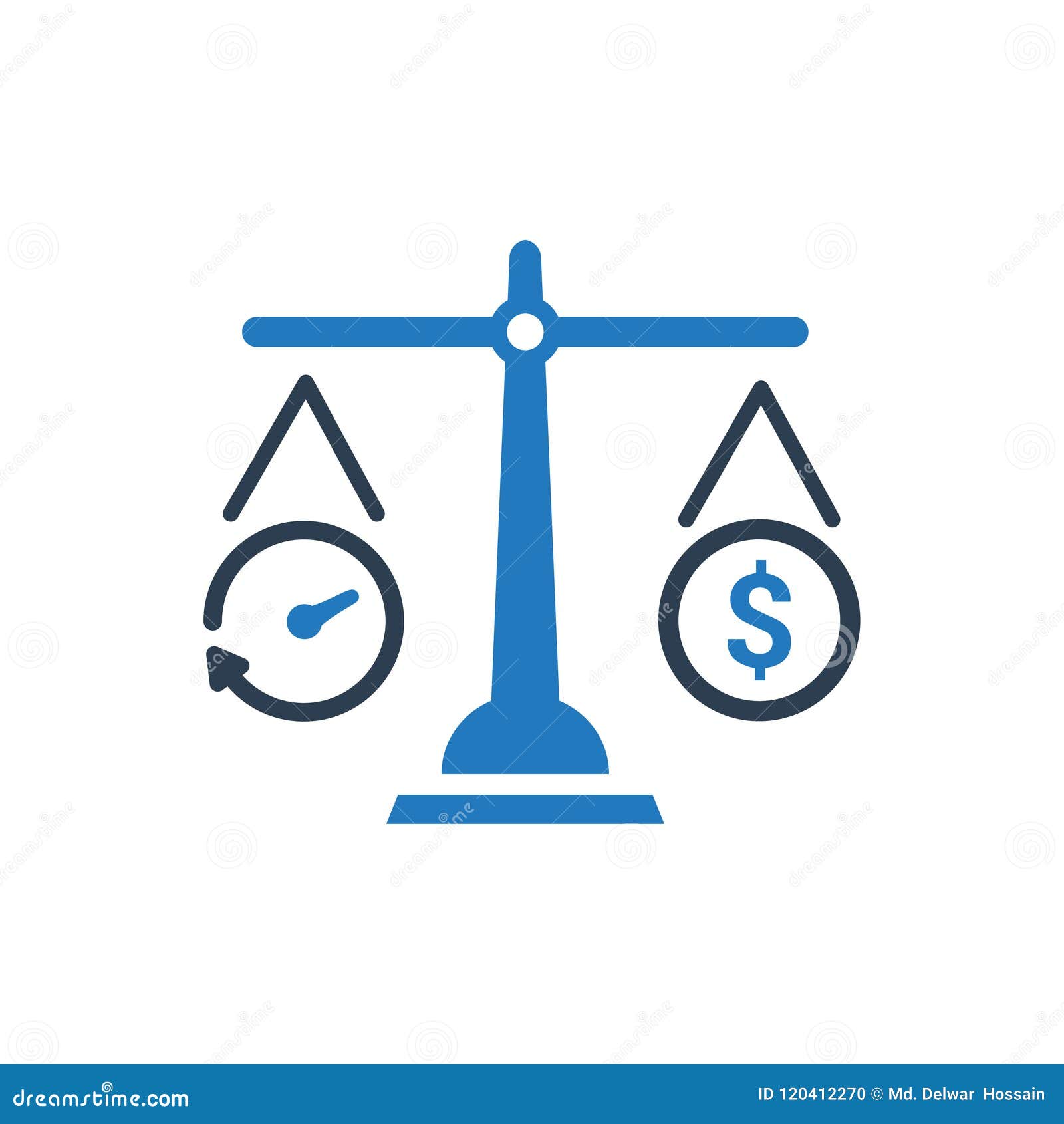 Budget Estimate Icon stock vector. Illustration of dollar - 120412270